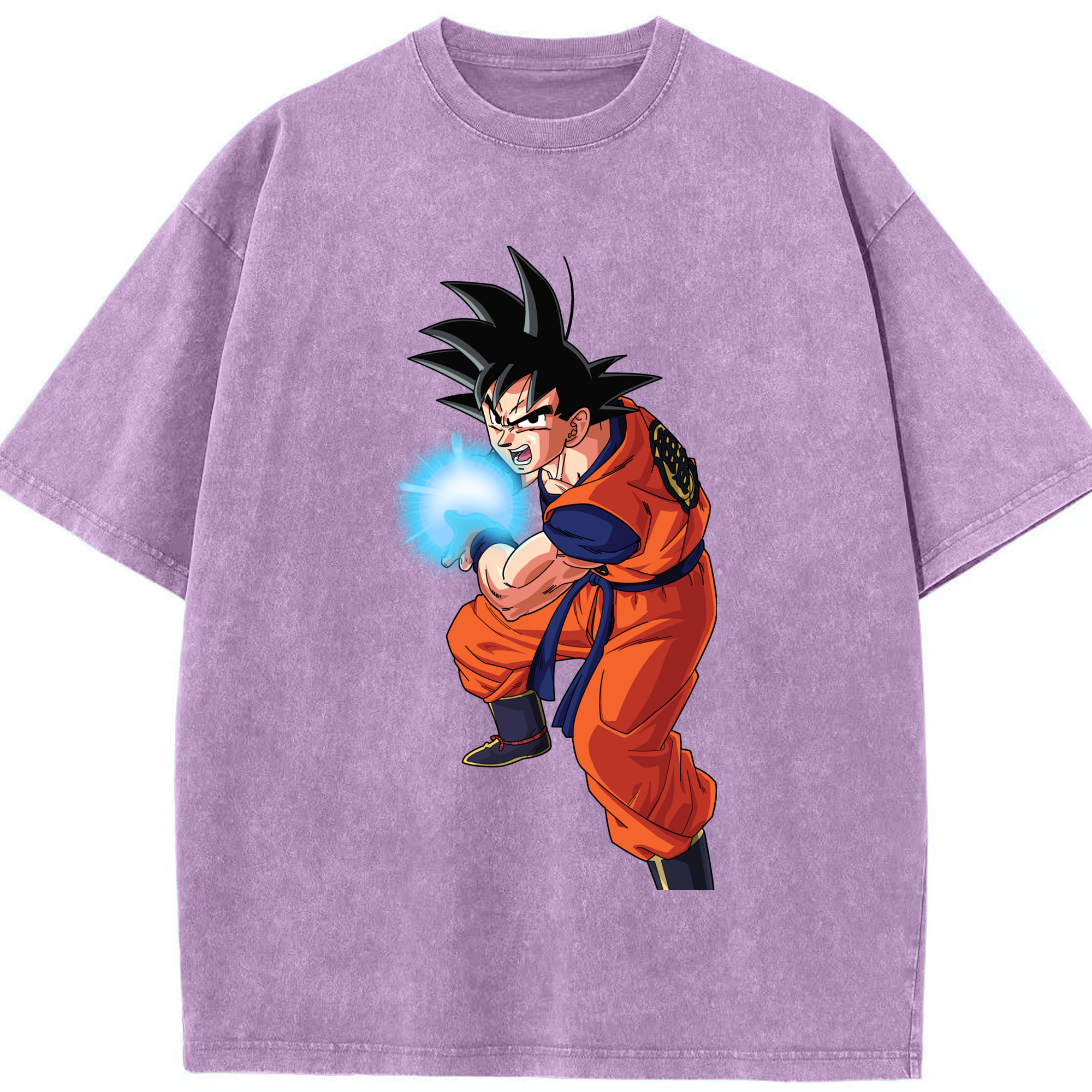 （画像用） ドラゴンボール 孫悟空（そん ごくう）Son Goku カカロット DRAGON BALL Kakarotto 綿100% ヴィンテージ風 半袖Tシャツ（フロントプリント）