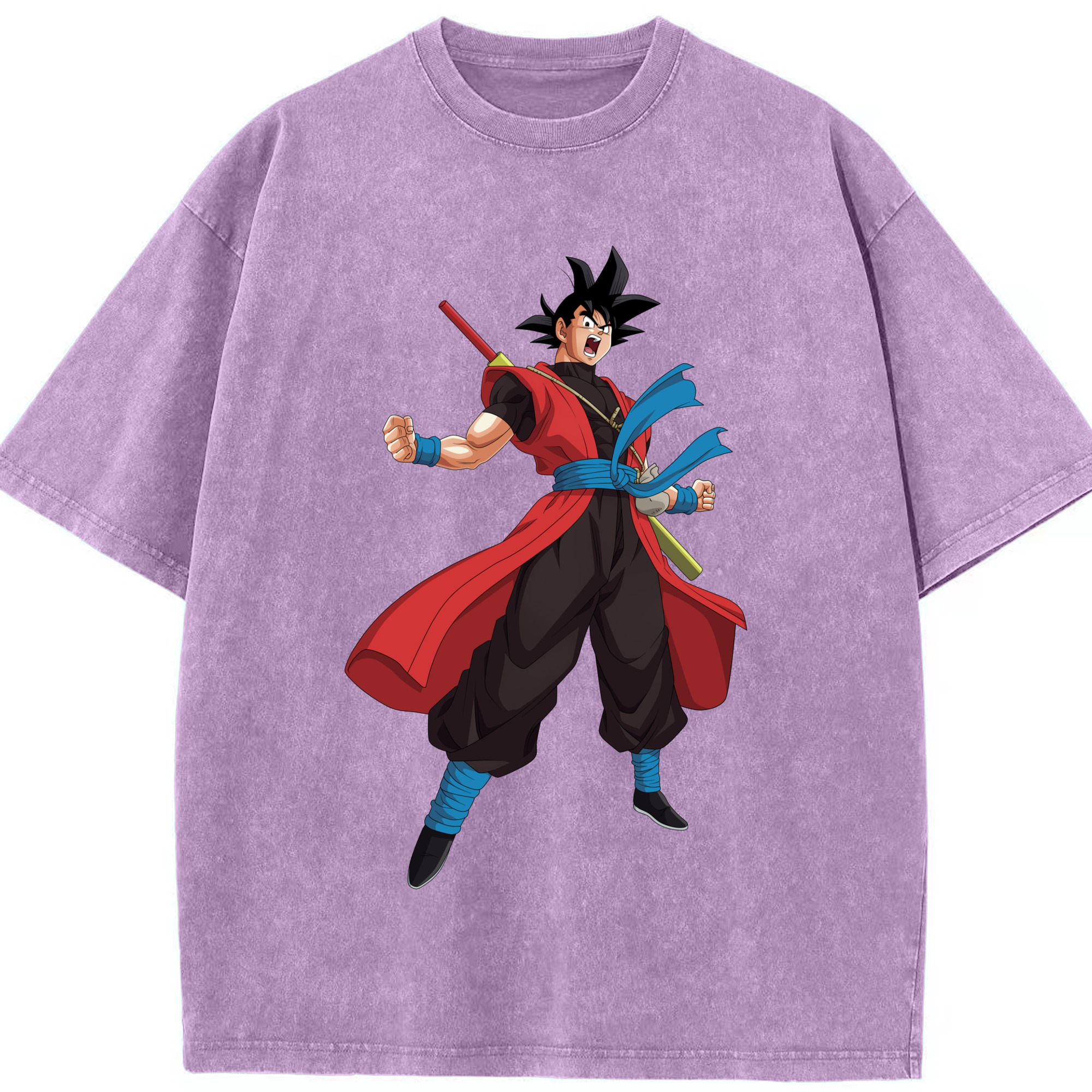 （画像用） ドラゴンボール 孫悟空（そん ごくう）Son Goku カカロット DRAGON BALL Kakarotto 綿100% ヴィンテージ風 半袖Tシャツ（フロントプリント）