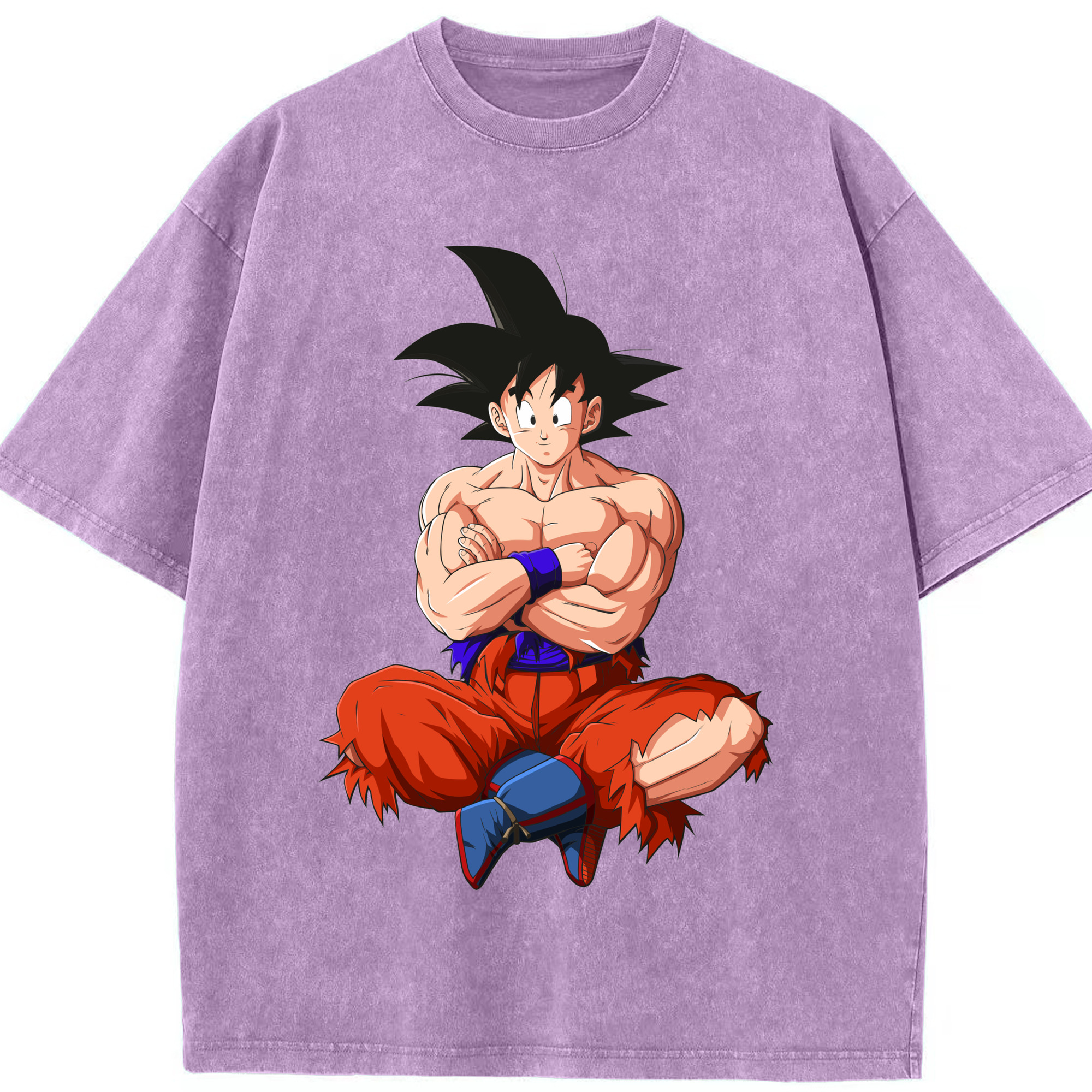 ドラゴンボール 孫悟空（そん ごくう）Son Goku カカロット DRAGON BALL Kakarotto 綿100% ヴィンテージ風 半袖Tシャツ（フロントプリント）