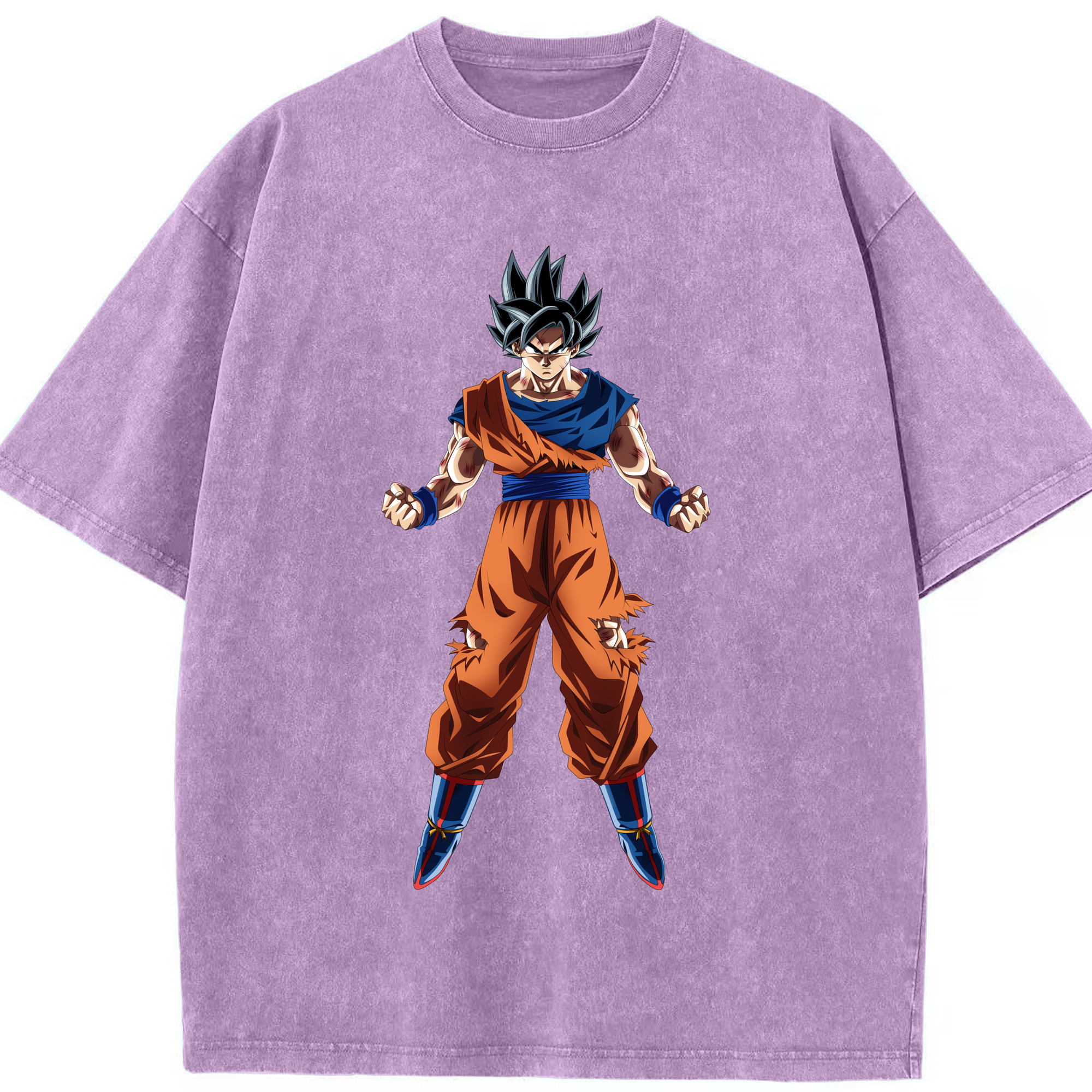 （画像用） ドラゴンボール 孫悟空（そん ごくう）Son Goku カカロット DRAGON BALL Kakarotto 綿100% ヴィンテージ風 半袖Tシャツ（フロントプリント）