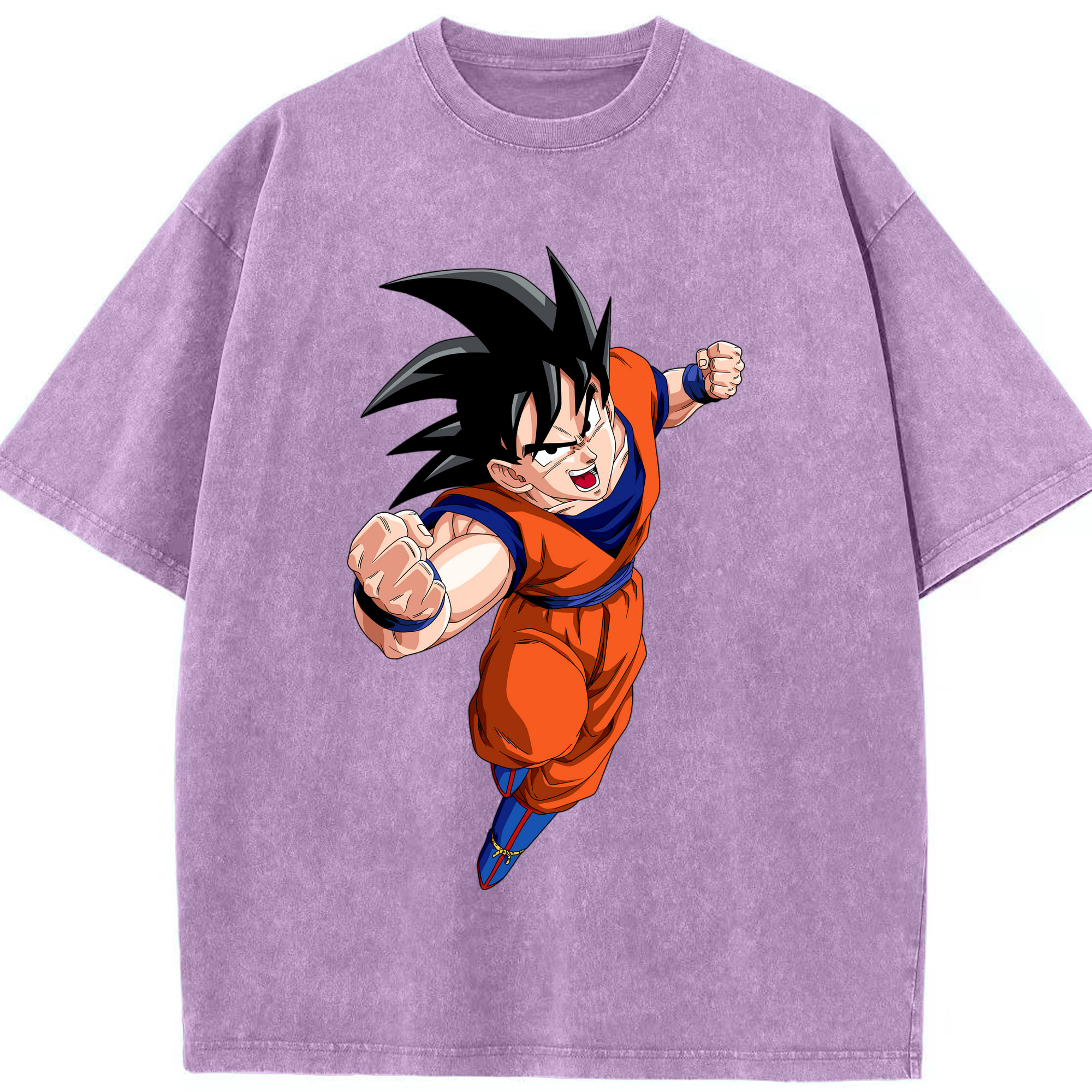 ドラゴンボール 孫悟空（そん ごくう）Son Goku カカロット DRAGON BALL Kakarotto 綿100% ヴィンテージ風 半袖Tシャツ（フロントプリント）