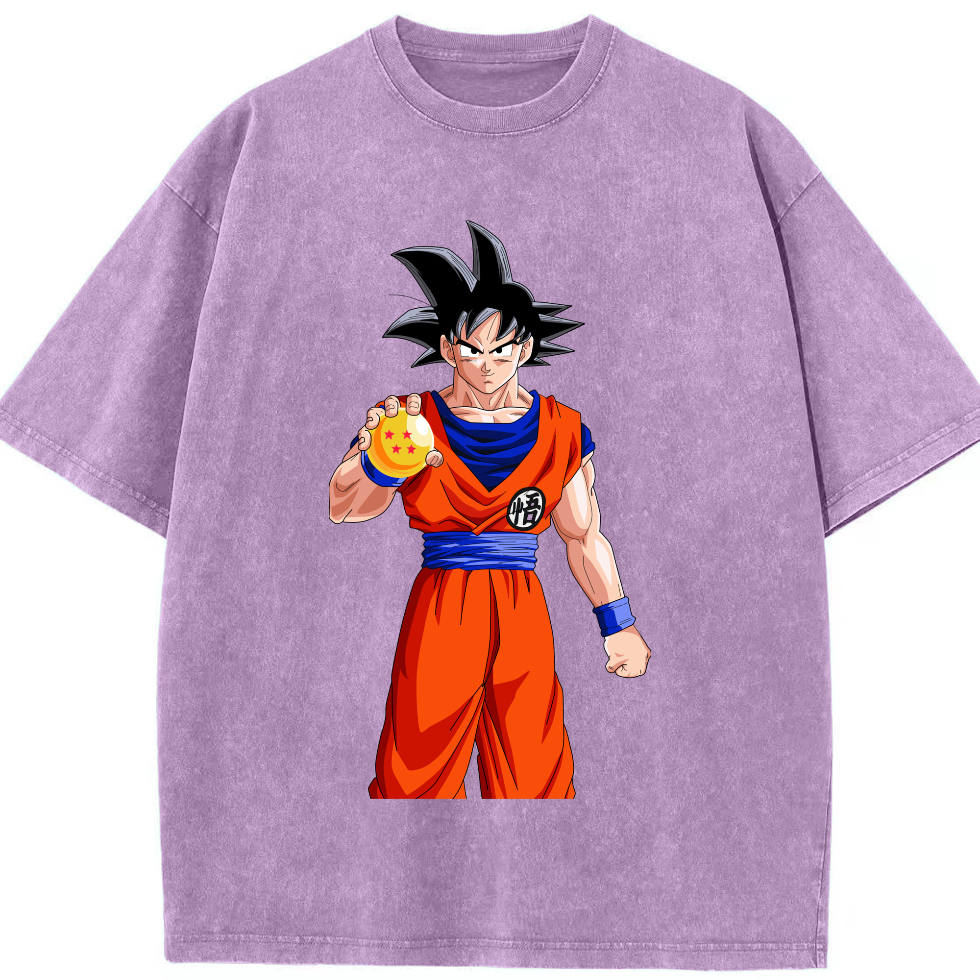 （画像用） ドラゴンボール 孫悟空（そん ごくう）Son Goku カカロット DRAGON BALL Kakarotto 綿100% ヴィンテージ風 半袖Tシャツ（フロントプリント）