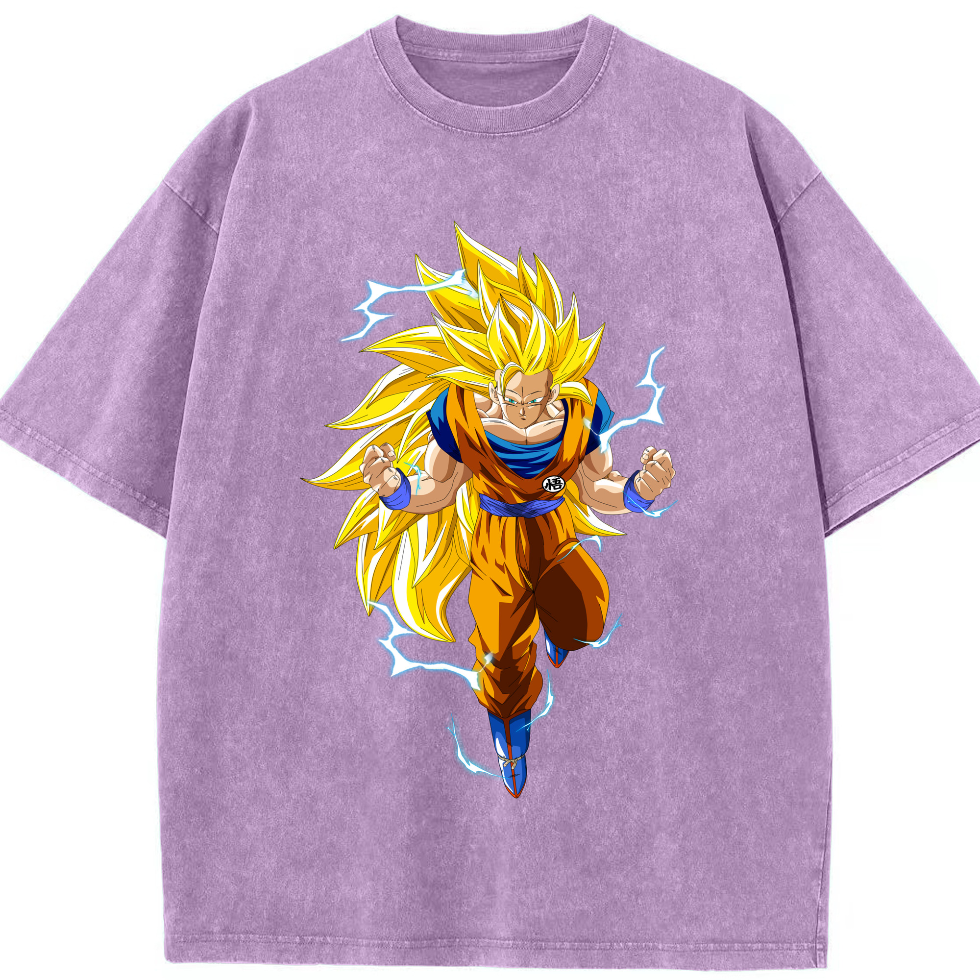 （画像用） ドラゴンボール 孫悟空（そん ごくう）Son Goku カカロット DRAGON BALL Kakarotto 綿100% ヴィンテージ風 半袖Tシャツ（フロントプリント）