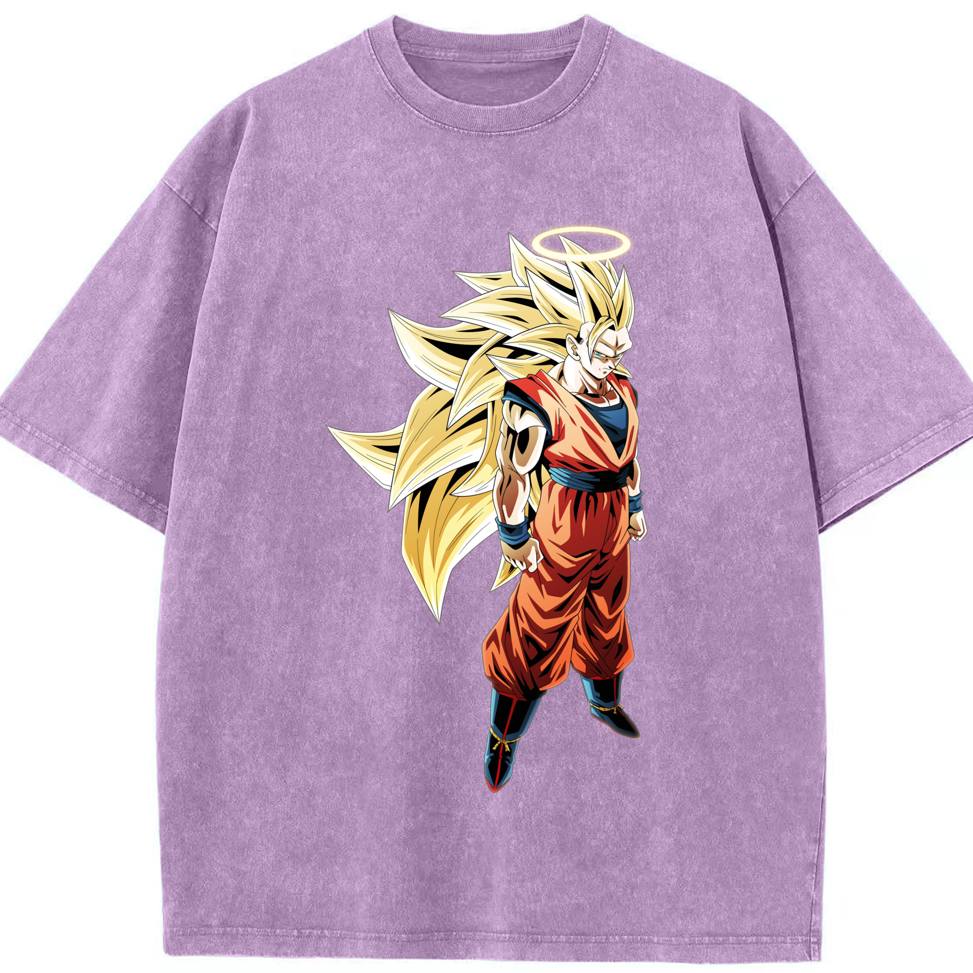 （画像用） ドラゴンボール 孫悟空（そん ごくう）Son Goku カカロット DRAGON BALL Kakarotto 綿100% ヴィンテージ風 半袖Tシャツ（フロントプリント）