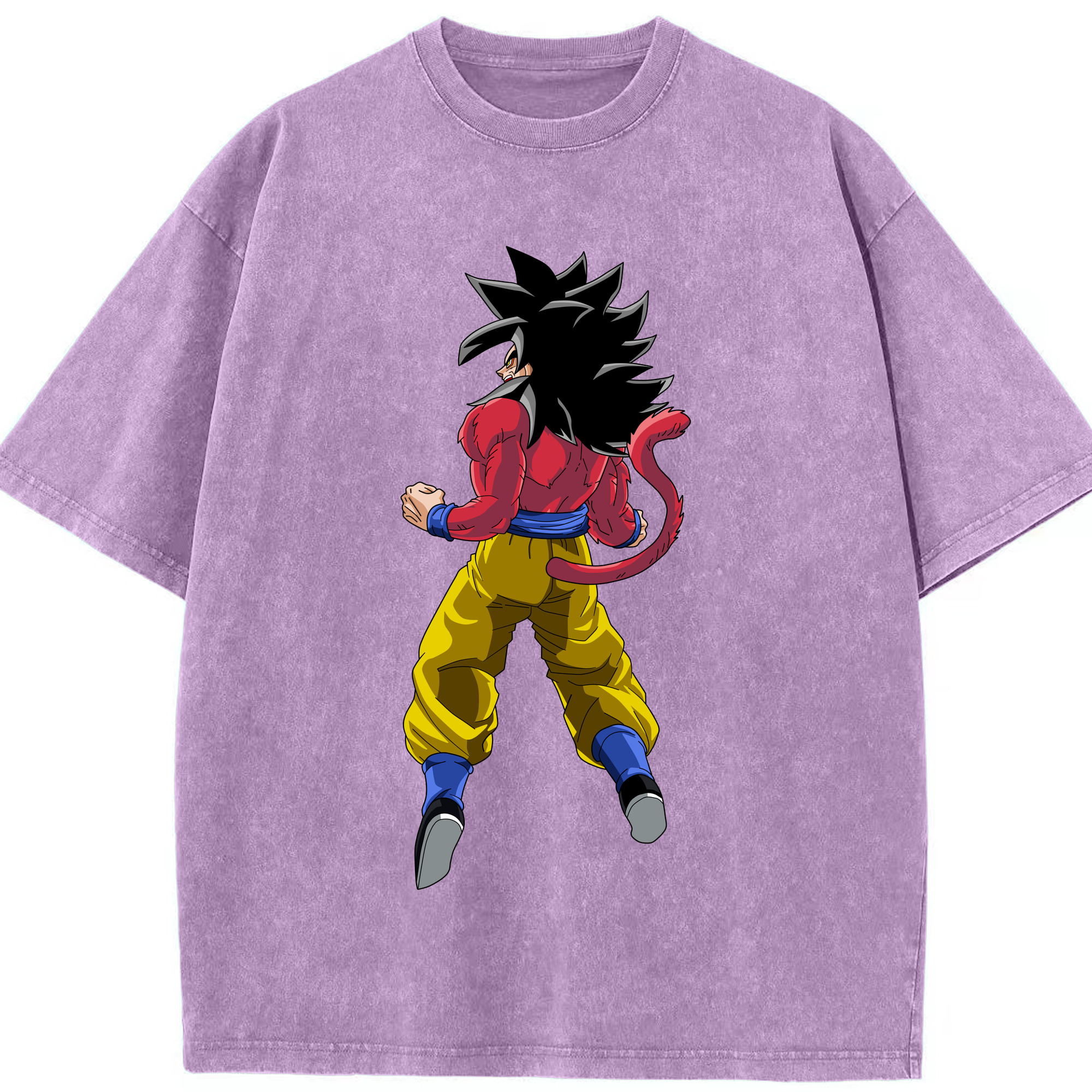 （画像用） ドラゴンボール 孫悟空（そん ごくう）Son Goku カカロット DRAGON BALL Kakarotto 綿100% ヴィンテージ風 半袖Tシャツ（フロントプリント）