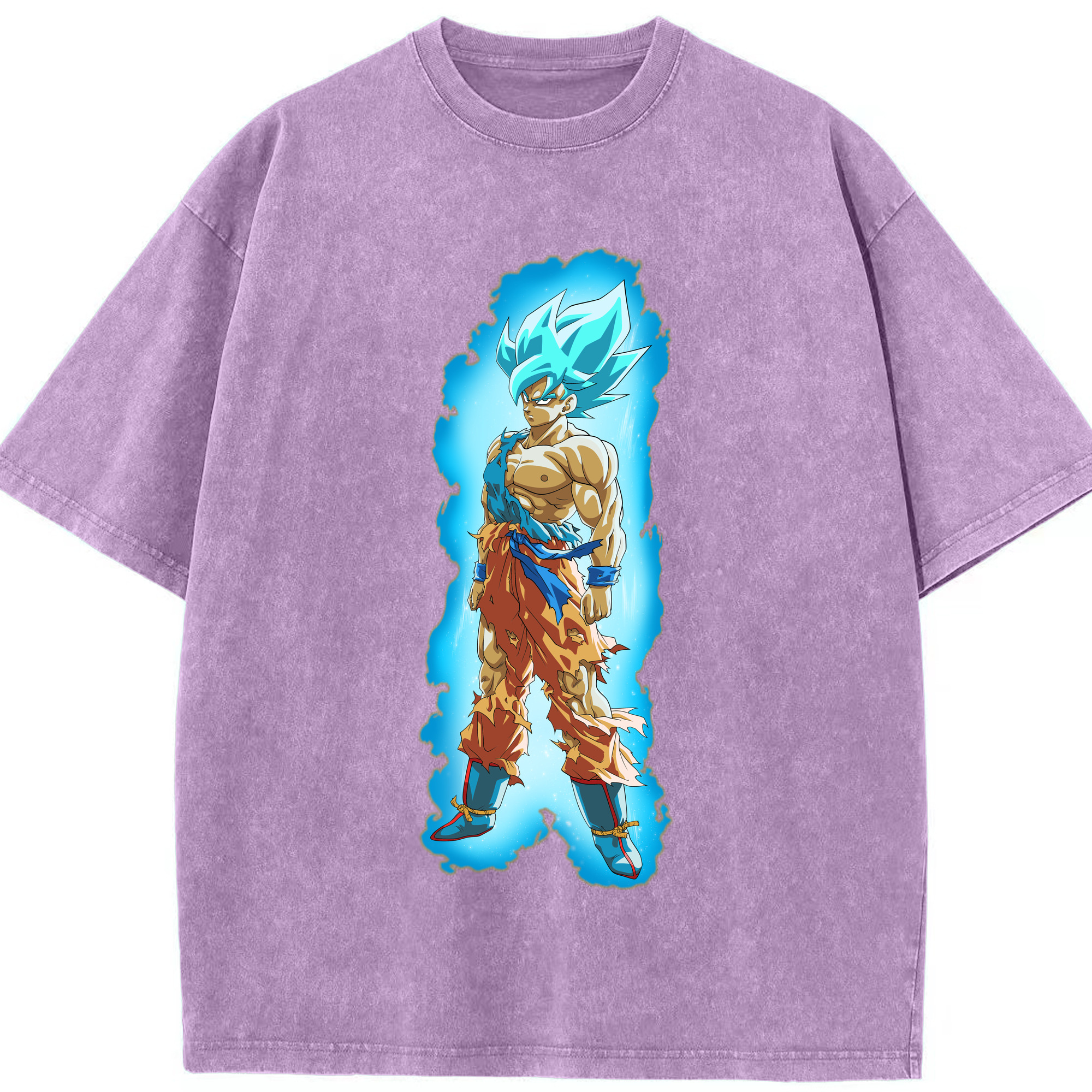 （画像用） ドラゴンボール 孫悟空（そん ごくう）Son Goku カカロット DRAGON BALL Kakarotto 綿100% ヴィンテージ風 半袖Tシャツ（フロントプリント）