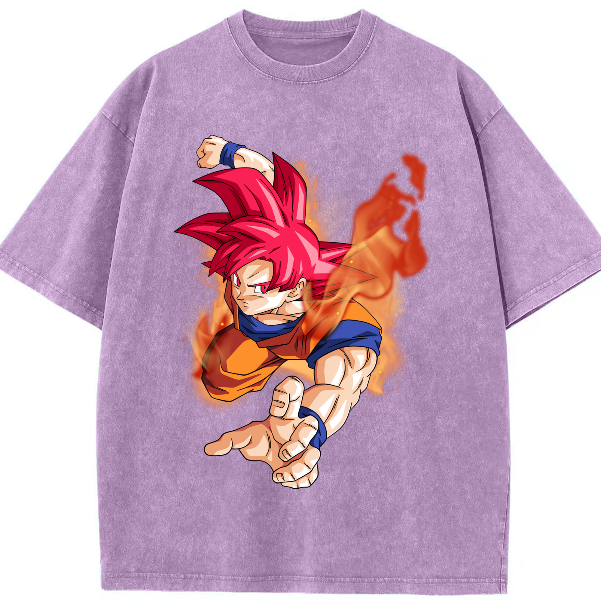 （画像用） ドラゴンボール 孫悟空（そん ごくう）Son Goku カカロット DRAGON BALL Kakarotto 綿100% ヴィンテージ風 半袖Tシャツ（フロントプリント）