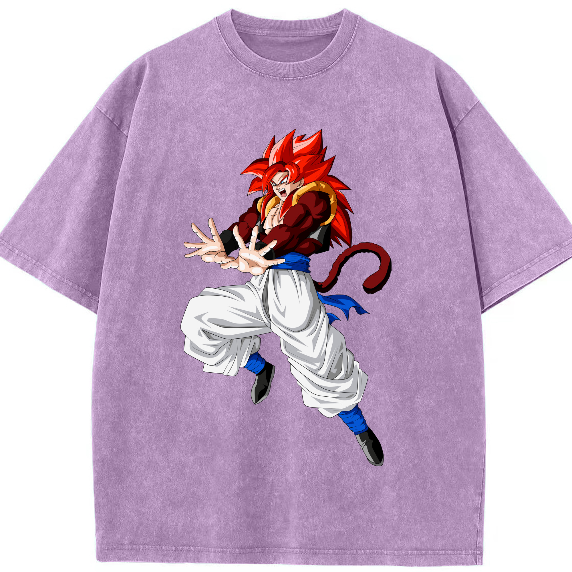 （画像用） ドラゴンボール 孫悟空（そん ごくう）Son Goku カカロット DRAGON BALL Kakarotto 綿100% ヴィンテージ風 半袖Tシャツ（フロントプリント）