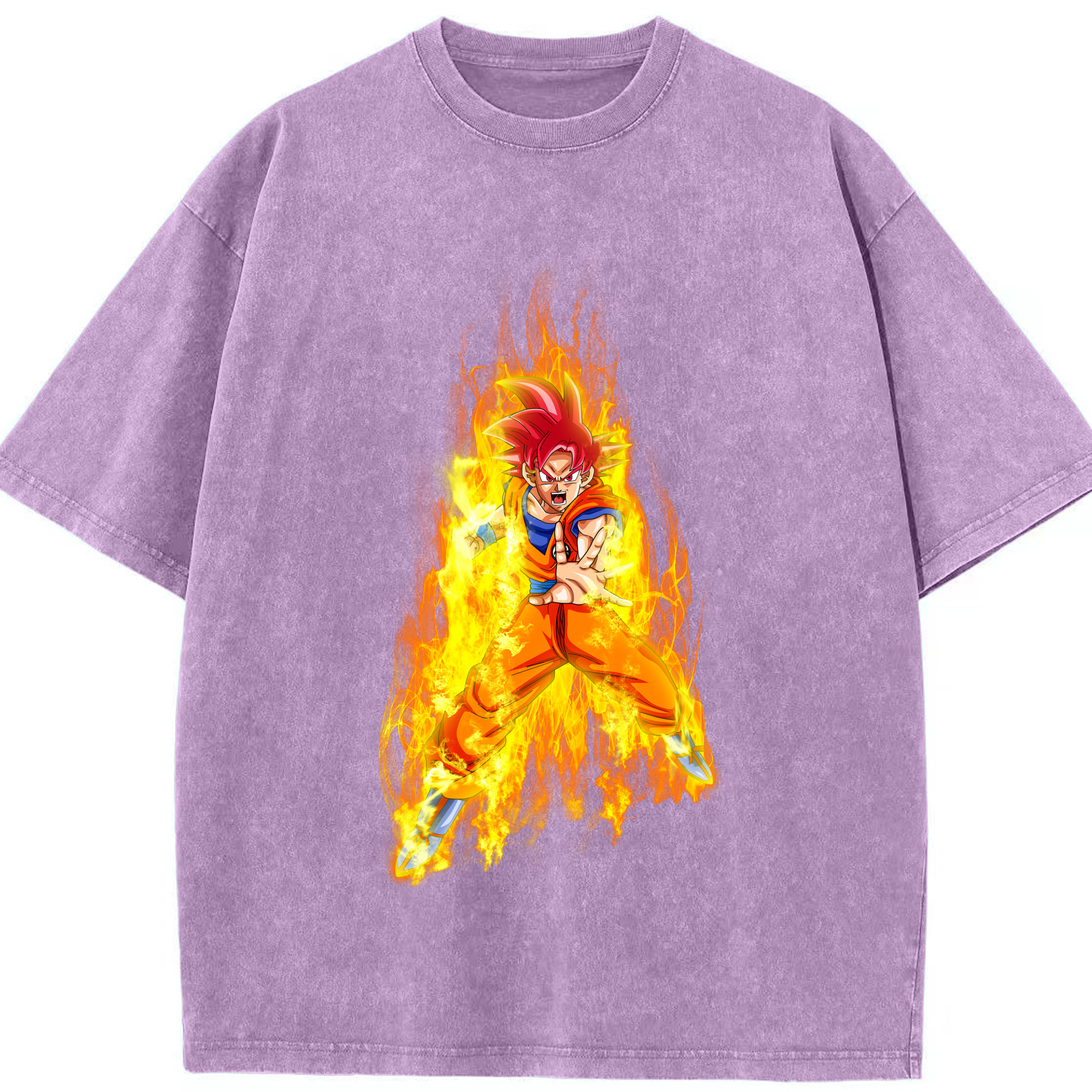 （画像用） ドラゴンボール 孫悟空（そん ごくう）Son Goku カカロット DRAGON BALL Kakarotto 綿100% ヴィンテージ風 半袖Tシャツ（フロントプリント）