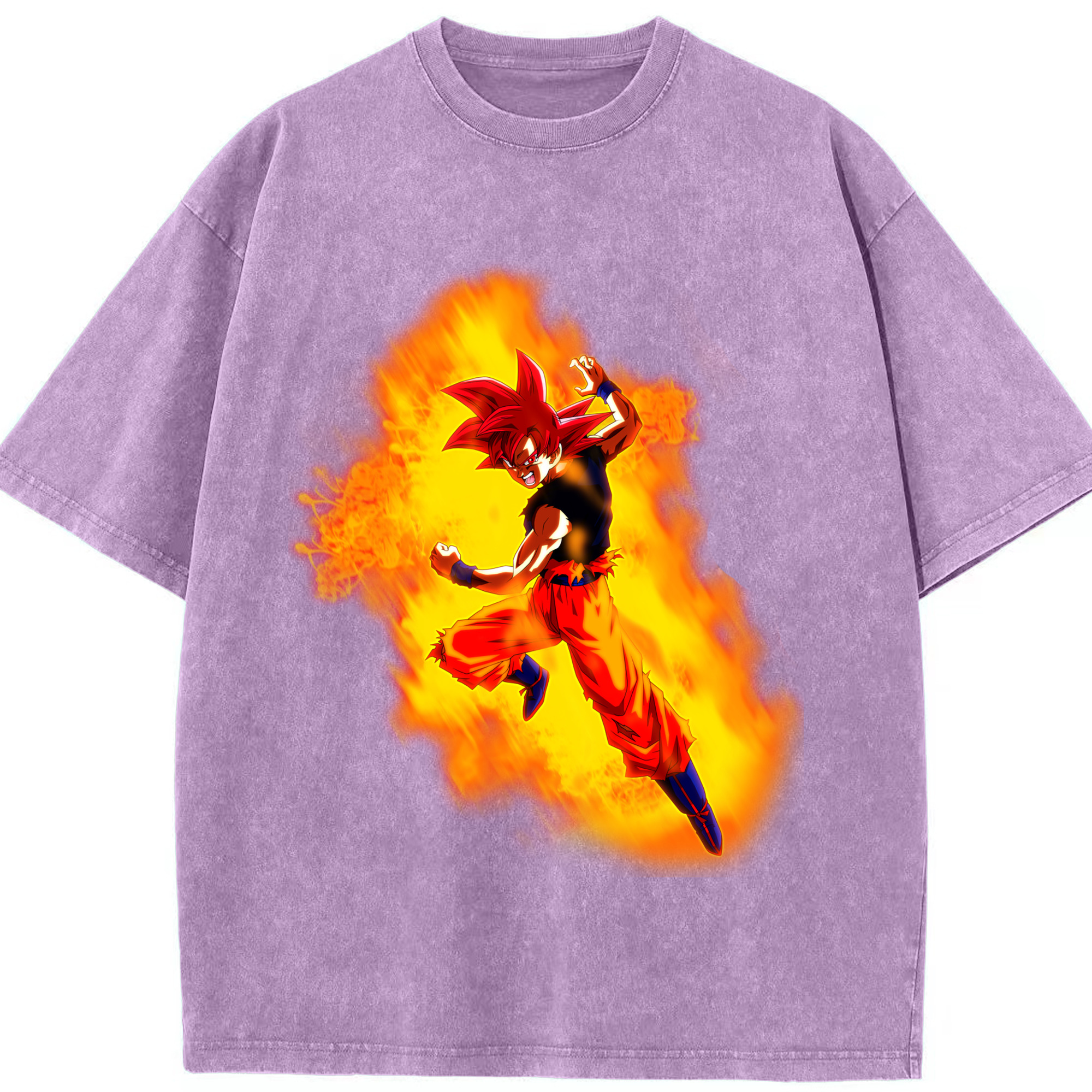 （画像用） ドラゴンボール 孫悟空（そん ごくう）Son Goku カカロット DRAGON BALL Kakarotto 綿100% ヴィンテージ風 半袖Tシャツ（フロントプリント）