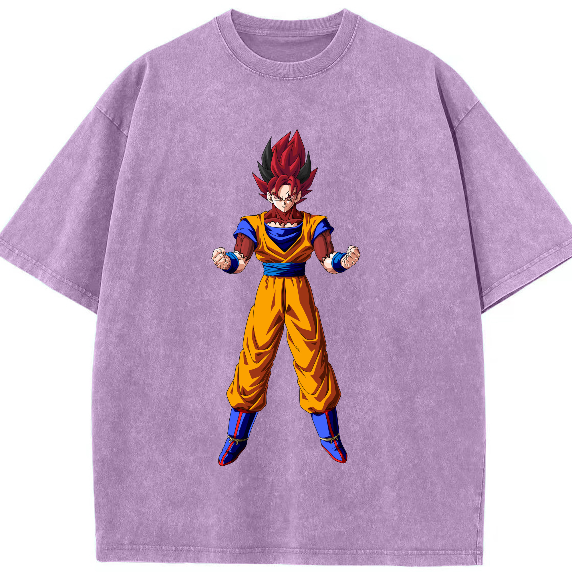 （画像用） ドラゴンボール 孫悟空（そん ごくう）Son Goku カカロット DRAGON BALL Kakarotto 綿100% ヴィンテージ風 半袖Tシャツ（フロントプリント）