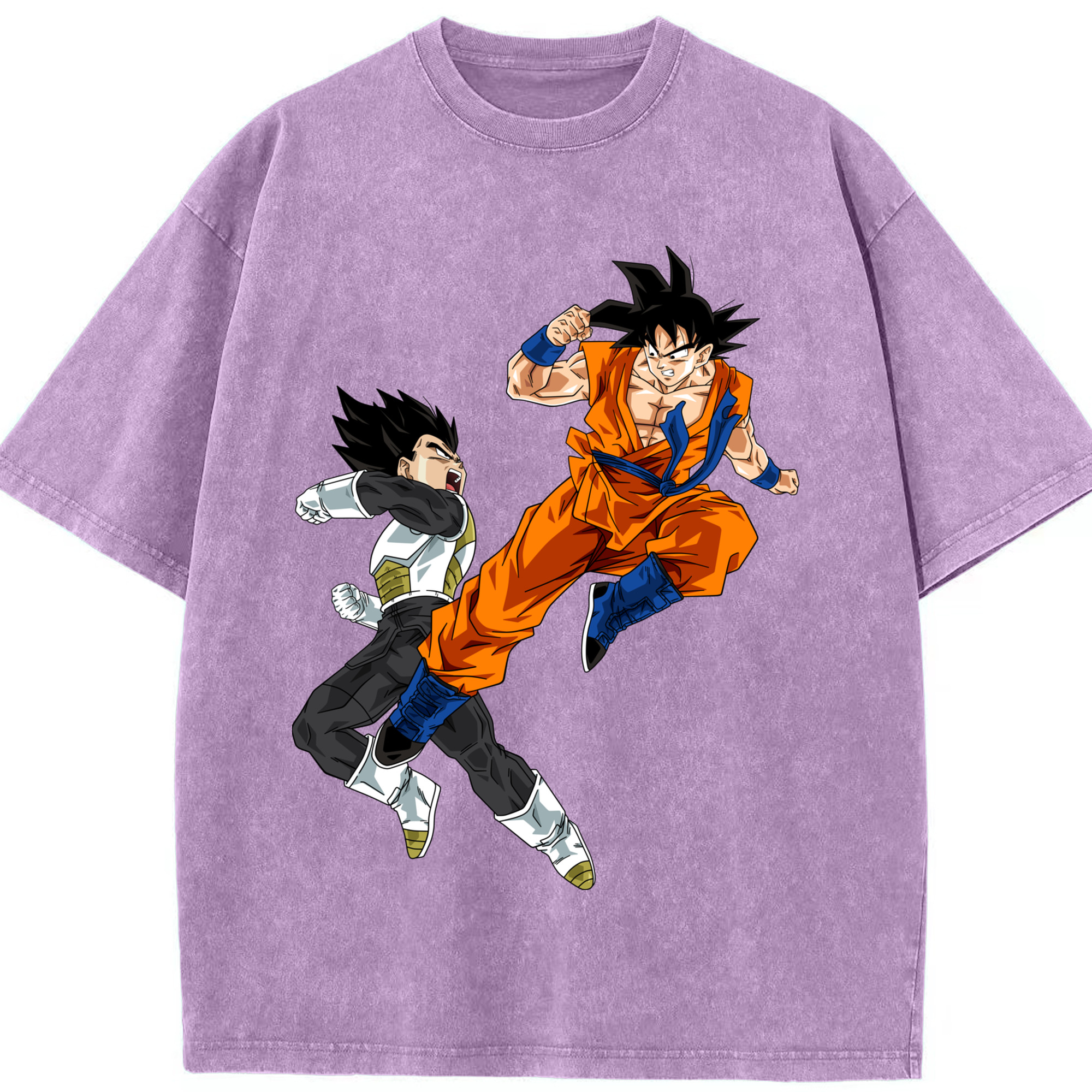 （画像用） ドラゴンボール 孫悟空（そん ごくう）Son Goku カカロット DRAGON BALL Kakarotto 綿100% ヴィンテージ風 半袖Tシャツ（フロントプリント）