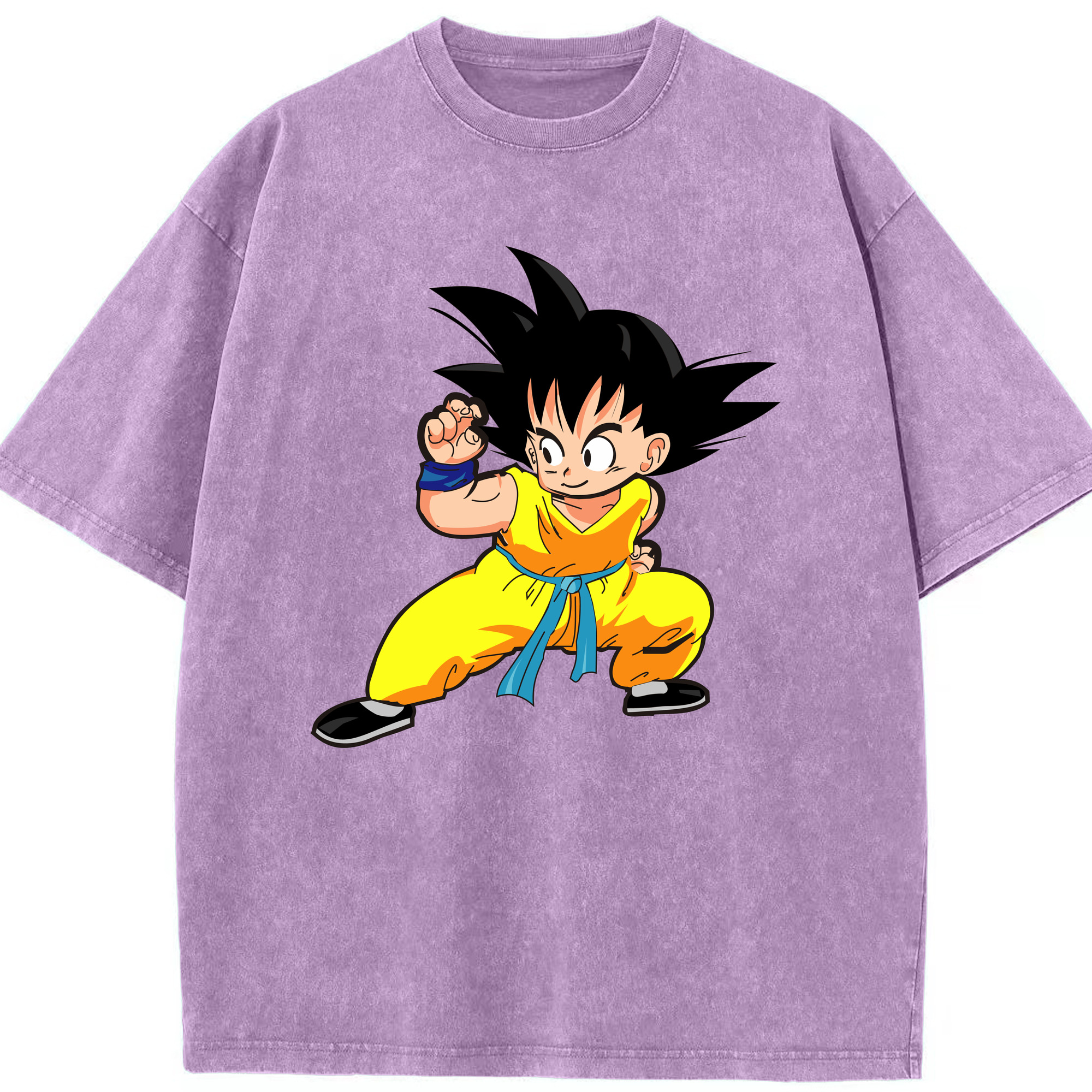 ドラゴンボール 孫悟空（そん ごくう）Son Goku カカロット DRAGON BALL Kakarotto 綿100% ヴィンテージ風 半袖Tシャツ（フロントプリント）