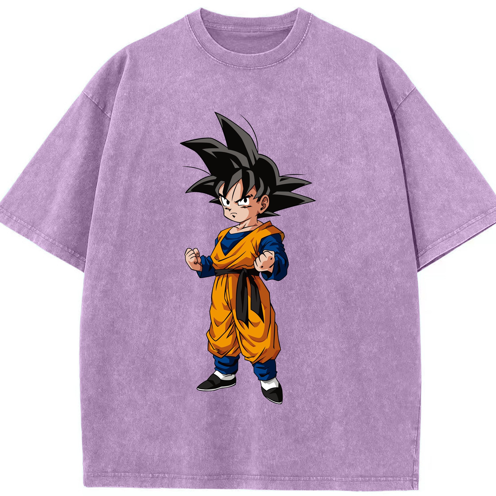 （画像用） ドラゴンボール 孫悟空（そん ごくう）Son Goku カカロット DRAGON BALL Kakarotto 綿100% ヴィンテージ風 半袖Tシャツ（フロントプリント）