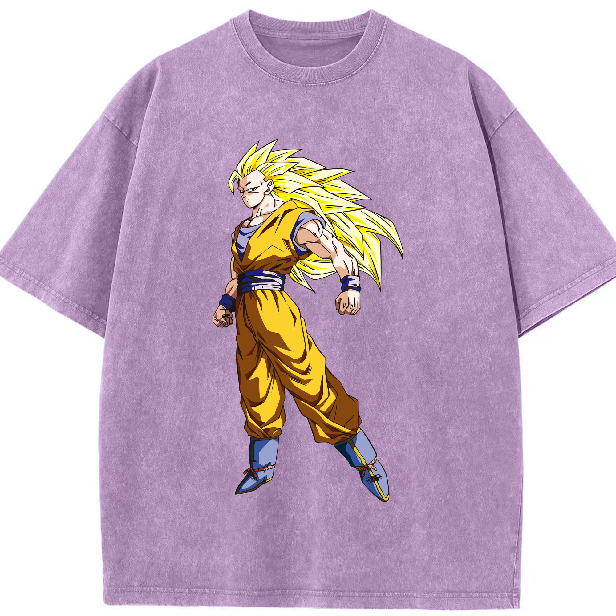 （画像用） ドラゴンボール 孫悟空（そん ごくう）Son Goku カカロット DRAGON BALL Kakarotto 綿100% ヴィンテージ風 半袖Tシャツ（フロントプリント）