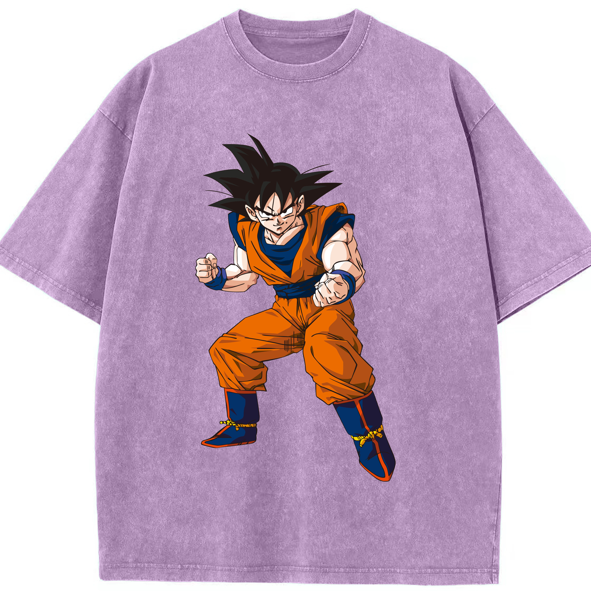 ドラゴンボール 孫悟空（そん ごくう）Son Goku カカロット DRAGON BALL Kakarotto 綿100% ヴィンテージ風 半袖Tシャツ（フロントプリント）