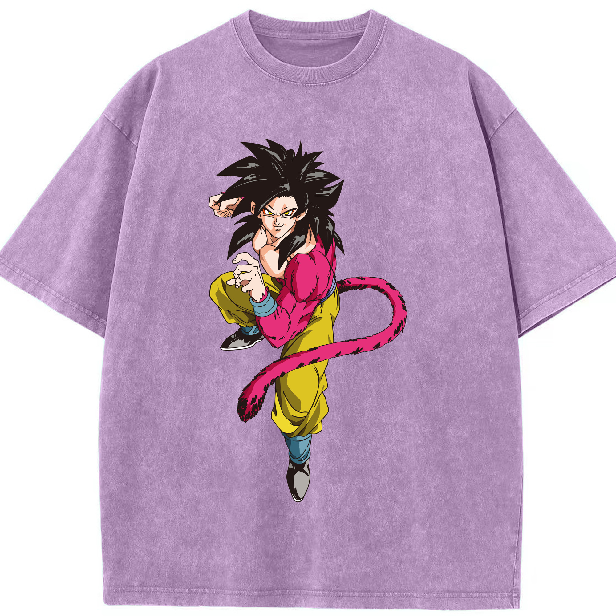 （画像用） ドラゴンボール 孫悟空（そん ごくう）Son Goku カカロット DRAGON BALL Kakarotto 綿100% ヴィンテージ風 半袖Tシャツ（フロントプリント）