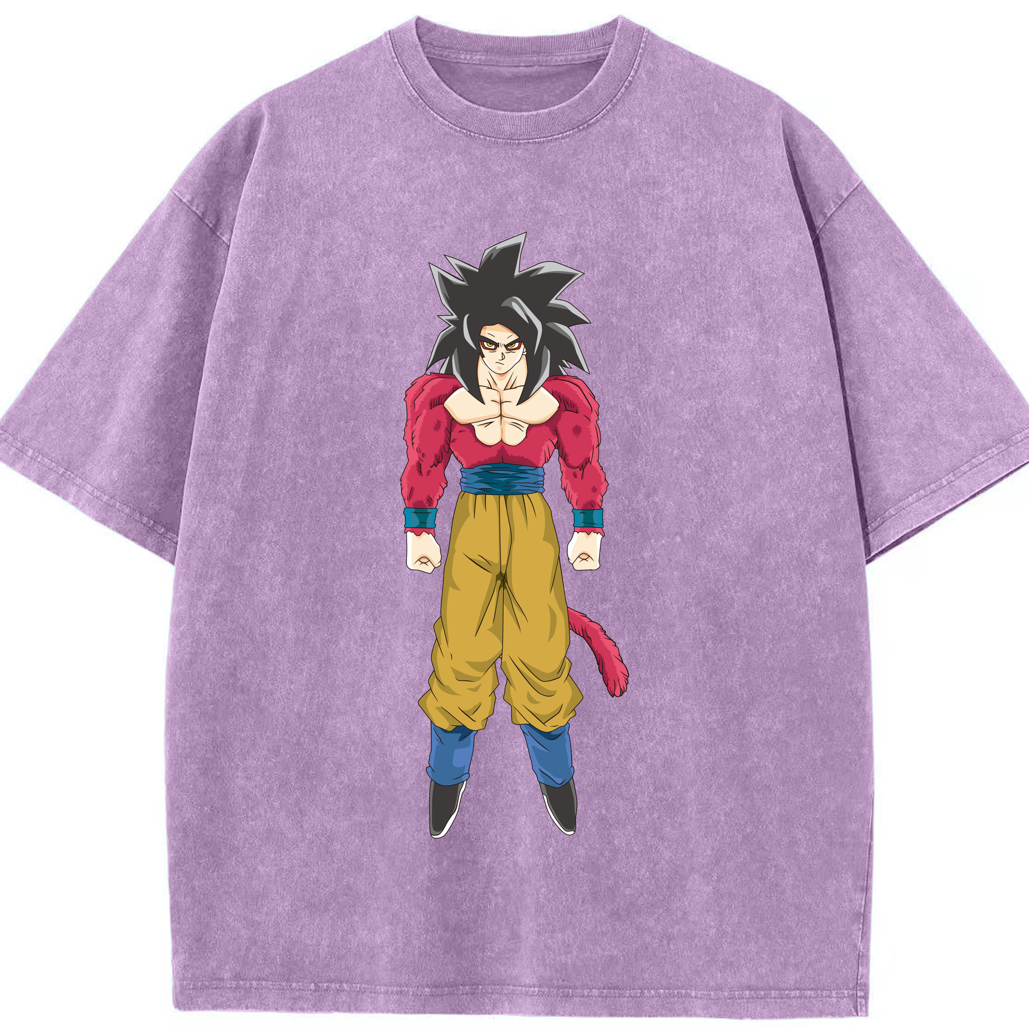 （画像用） ドラゴンボール 孫悟空（そん ごくう）Son Goku カカロット DRAGON BALL Kakarotto 綿100% ヴィンテージ風 半袖Tシャツ（フロントプリント）