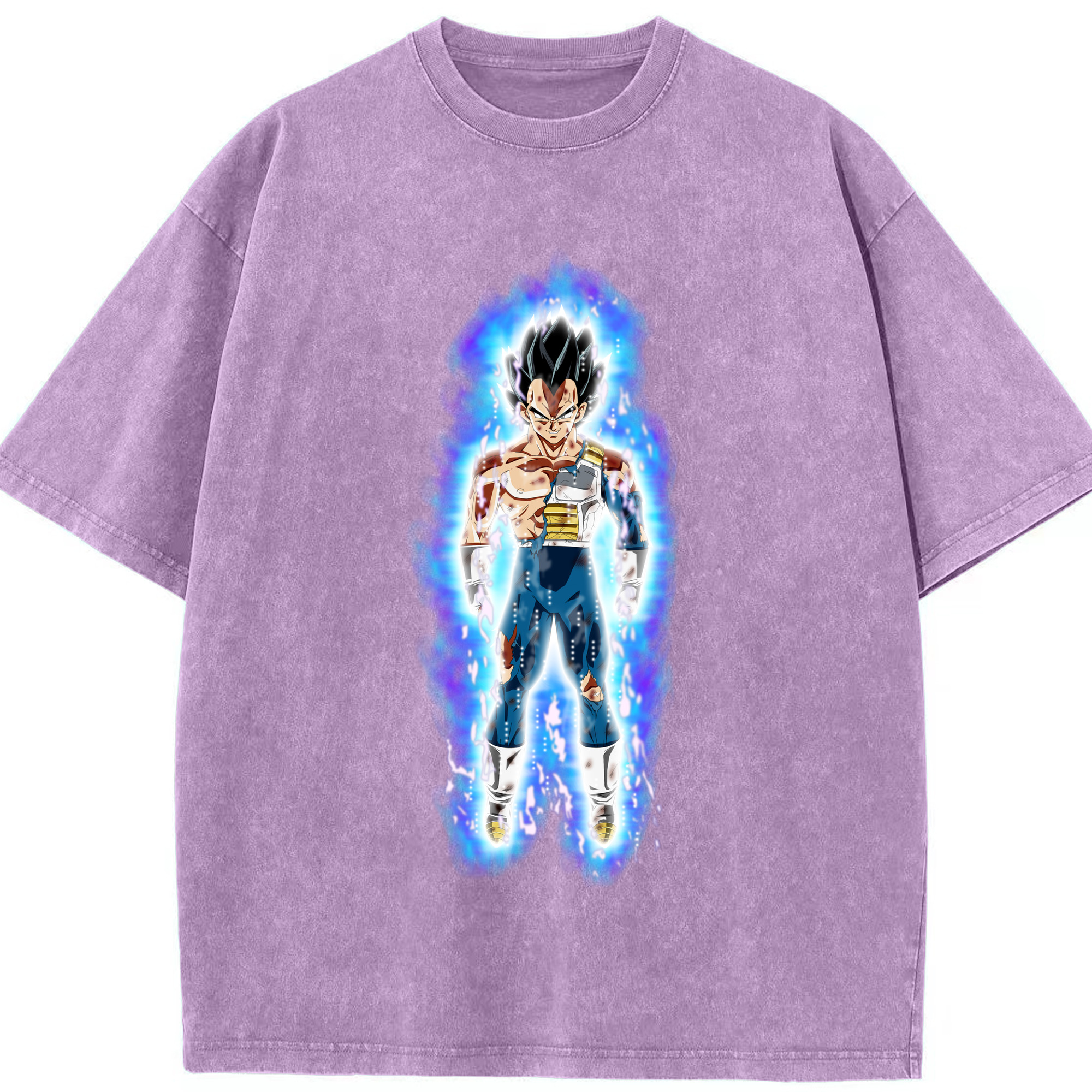 （画像用） ドラゴンボール ベジータ四世（Bejīta Yonsei）DRAGON BALL Vegeta IV 綿100% ヴィンテージ風 半袖Tシャツ（フロントプリント）