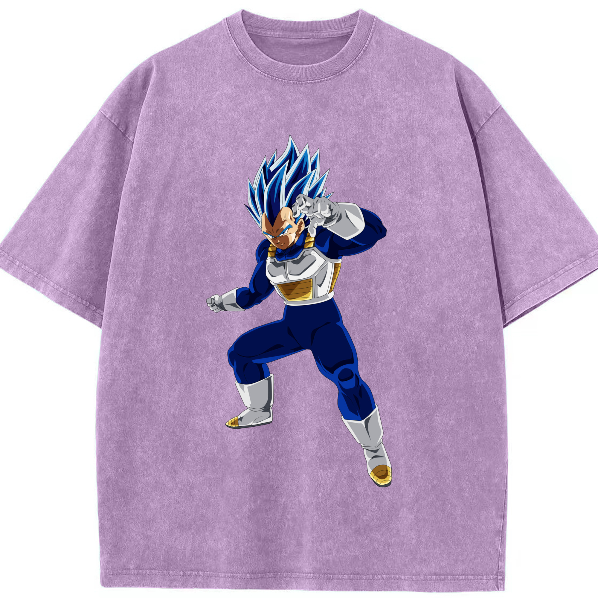 （画像用） ドラゴンボール ベジータ四世（Bejīta Yonsei）DRAGON BALL Vegeta IV 綿100% ヴィンテージ風 半袖Tシャツ（フロントプリント）