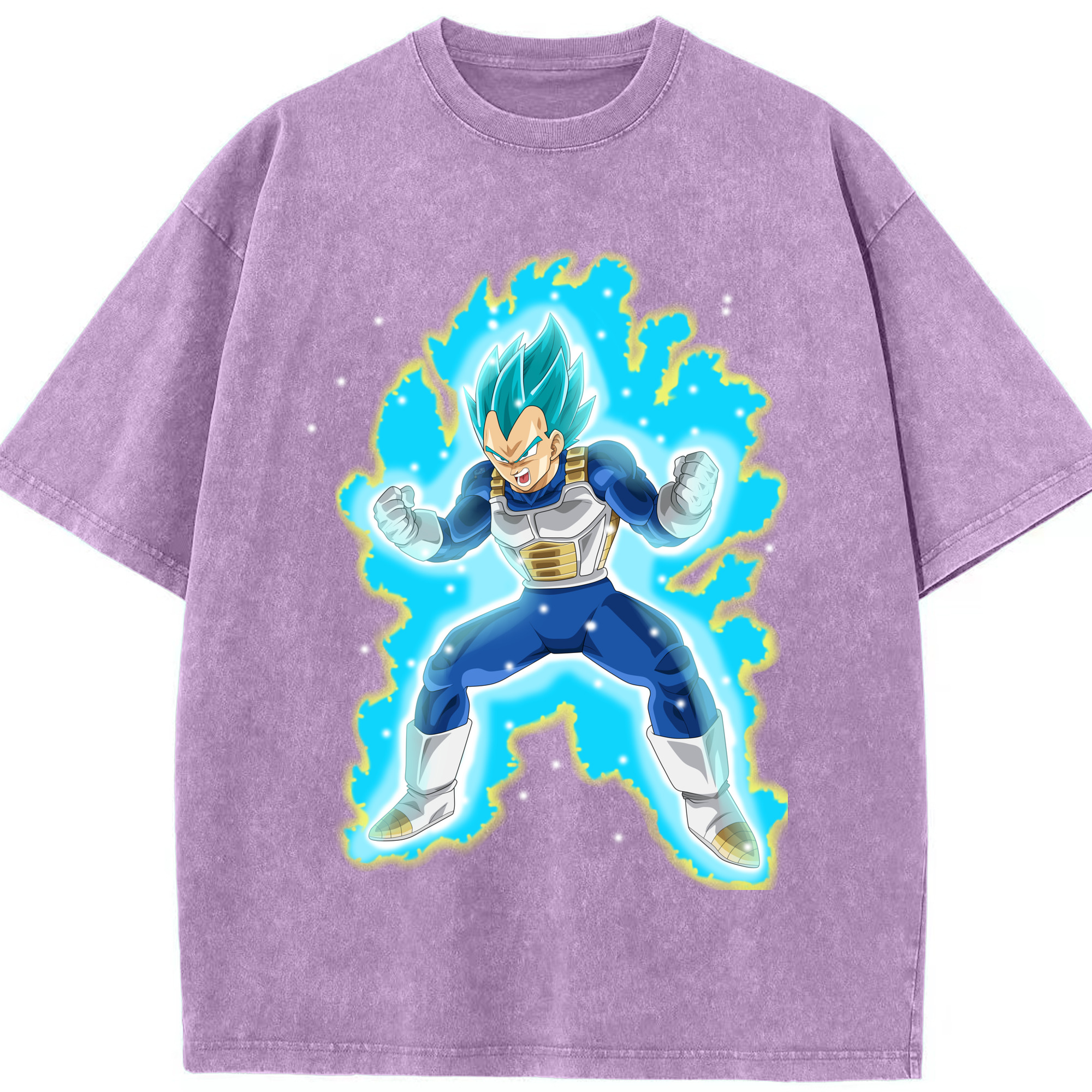 （画像用） ドラゴンボール ベジータ四世（Bejīta Yonsei）DRAGON BALL Vegeta IV 綿100% ヴィンテージ風 半袖Tシャツ（フロントプリント）