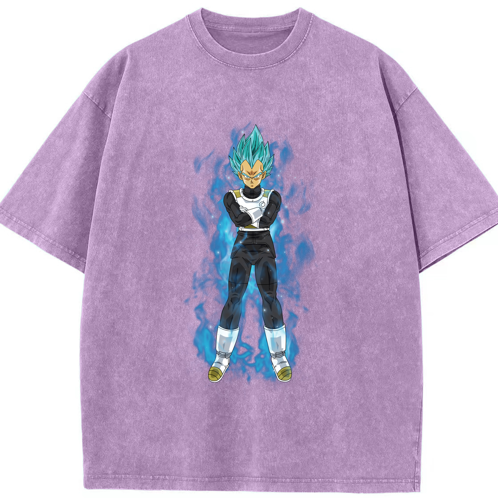 （画像用） ドラゴンボール ベジータ四世（Bejīta Yonsei）DRAGON BALL Vegeta IV 綿100% ヴィンテージ風 半袖Tシャツ（フロントプリント）