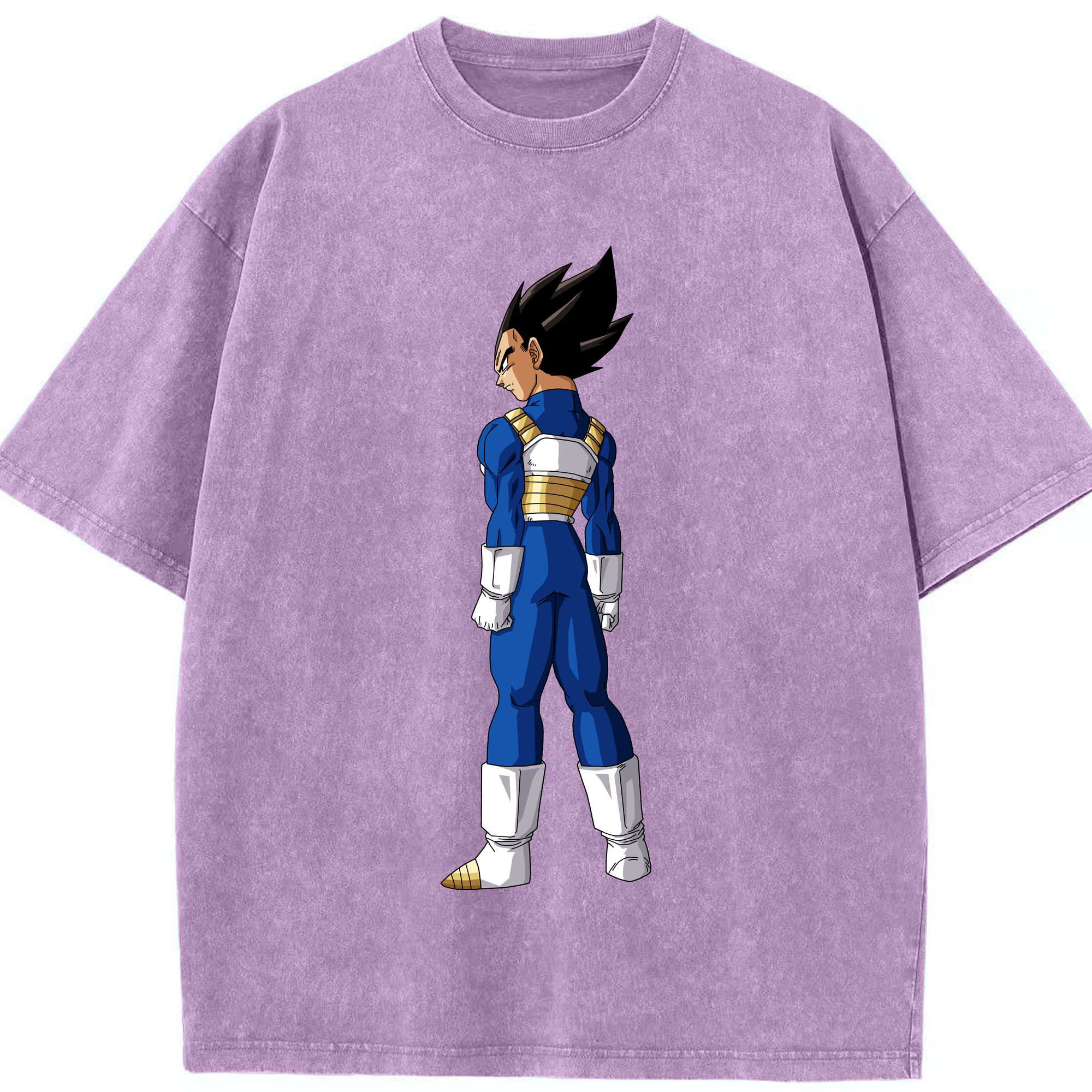 （画像用） ドラゴンボール ベジータ四世（Bejīta Yonsei）DRAGON BALL Vegeta IV 綿100% ヴィンテージ風 半袖Tシャツ（フロントプリント）