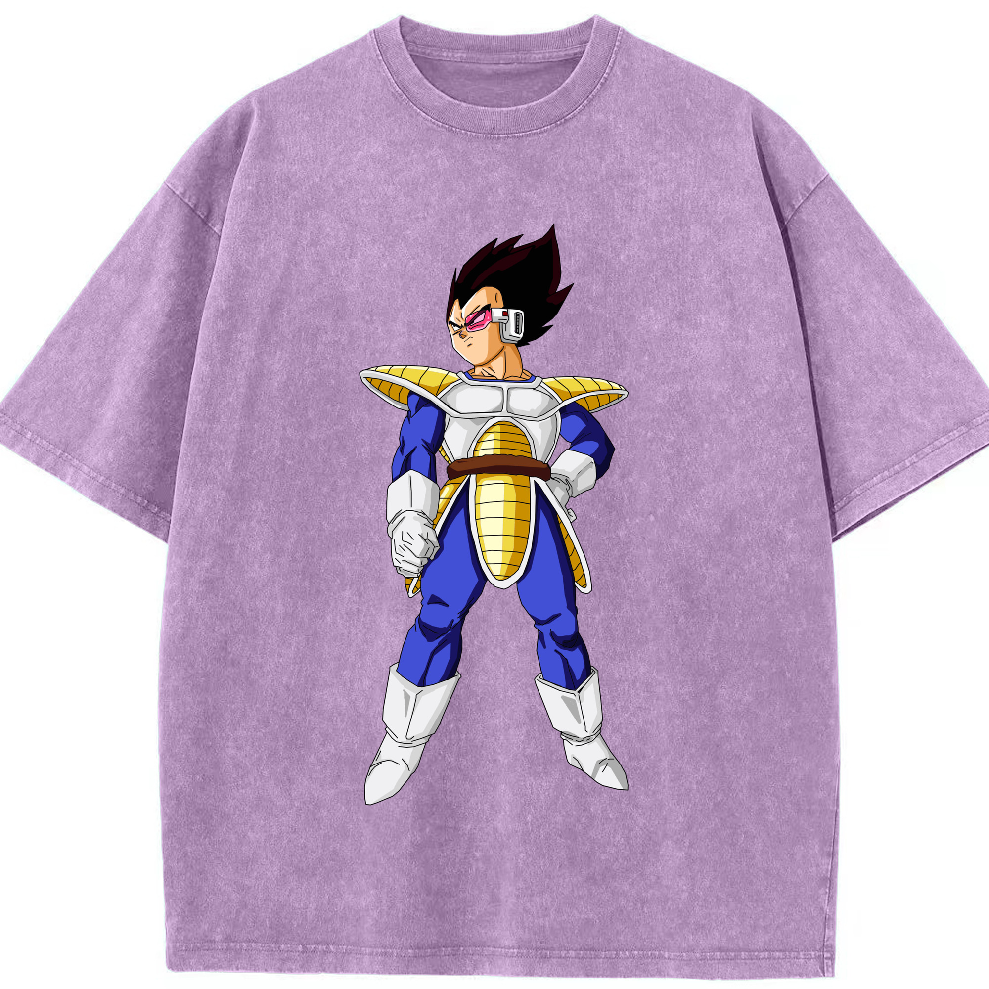 （画像用） ドラゴンボール ベジータ四世（Bejīta Yonsei）DRAGON BALL Vegeta IV 綿100% ヴィンテージ風 半袖Tシャツ（フロントプリント）