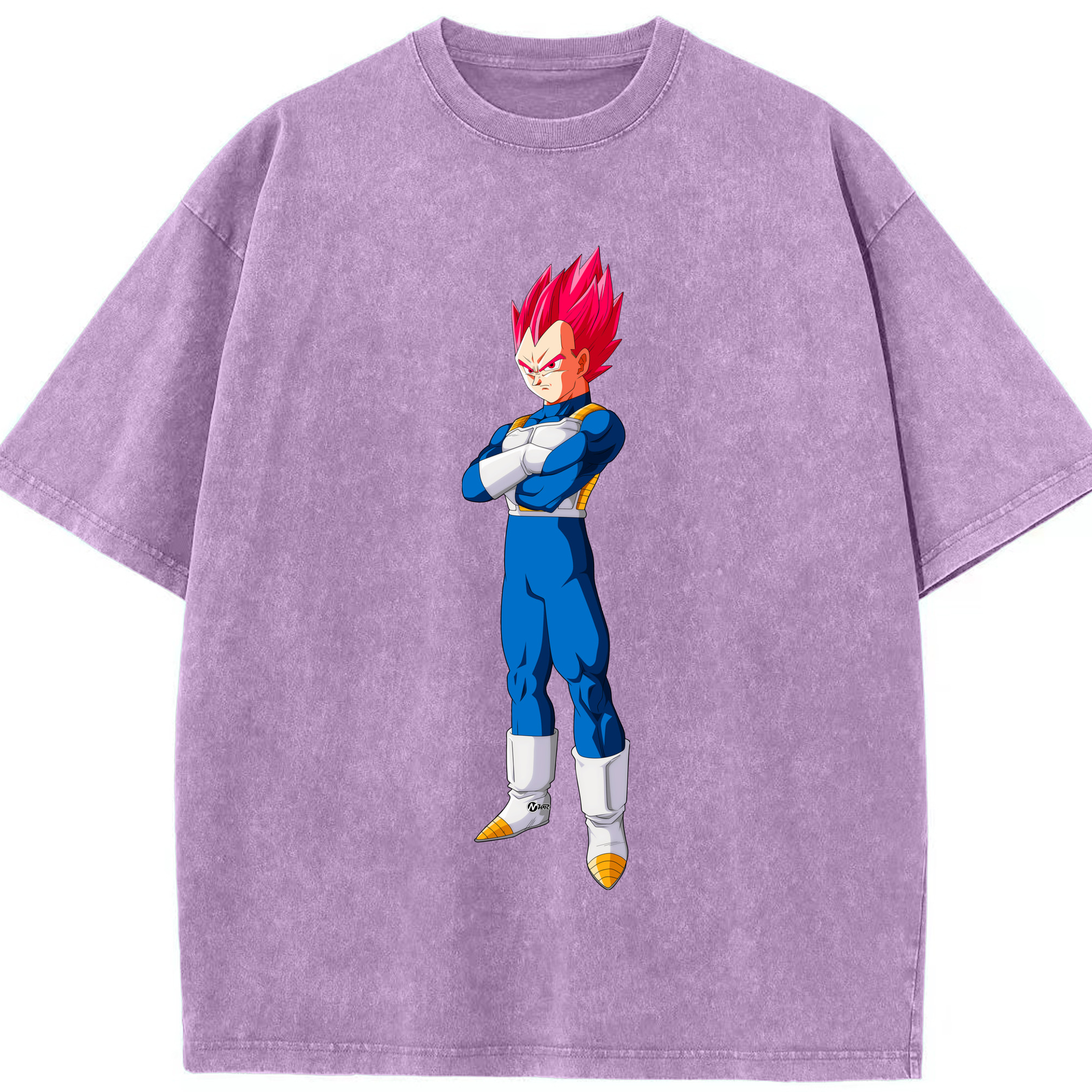 （画像用） ドラゴンボール ベジータ四世（Bejīta Yonsei）DRAGON BALL Vegeta IV 綿100% ヴィンテージ風 半袖Tシャツ（フロントプリント）