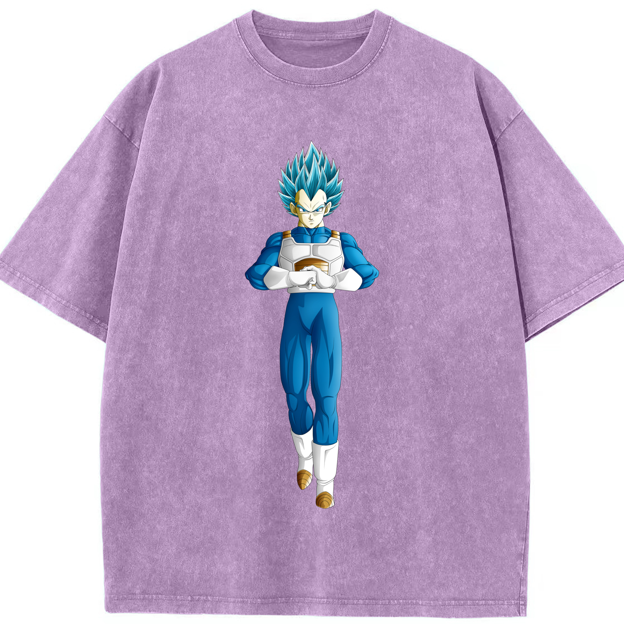 （画像用） ドラゴンボール ベジータ四世（Bejīta Yonsei）DRAGON BALL Vegeta IV 綿100% ヴィンテージ風 半袖Tシャツ（フロントプリント）