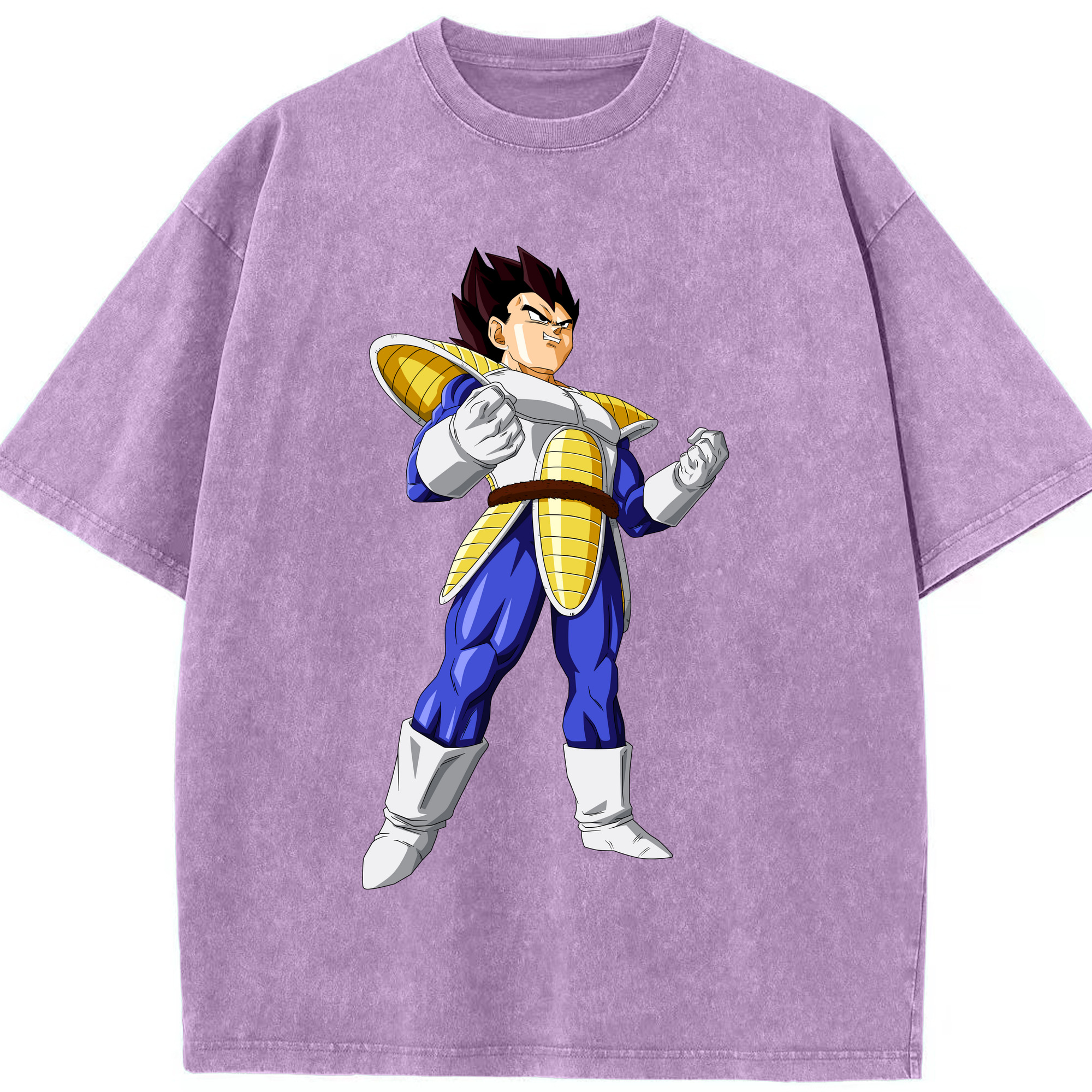 （画像用） ドラゴンボール ベジータ四世（Bejīta Yonsei）DRAGON BALL Vegeta IV 綿100% ヴィンテージ風 半袖Tシャツ（フロントプリント）