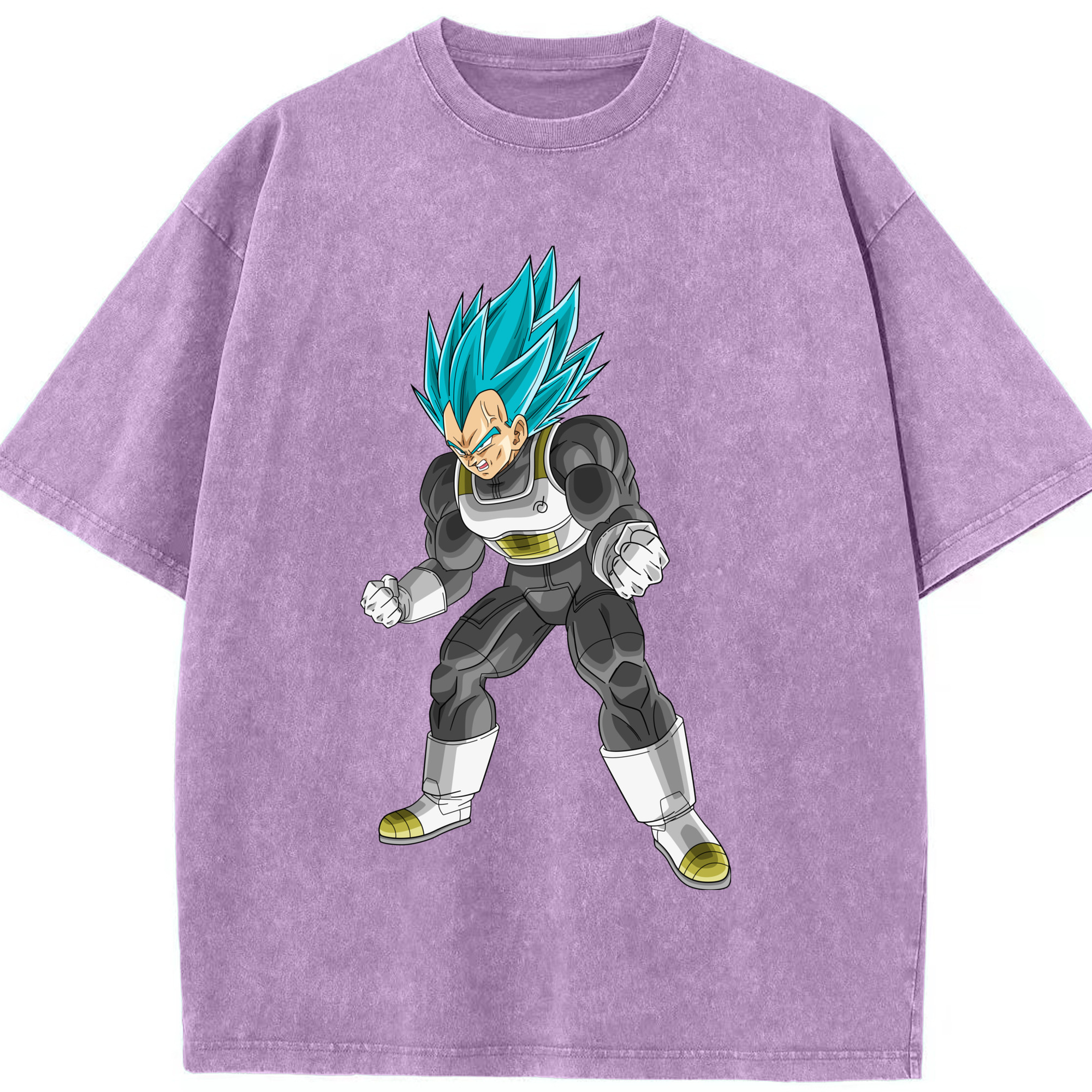 （画像用） ドラゴンボール ベジータ四世（Bejīta Yonsei）DRAGON BALL Vegeta IV 綿100% ヴィンテージ風 半袖Tシャツ（フロントプリント）
