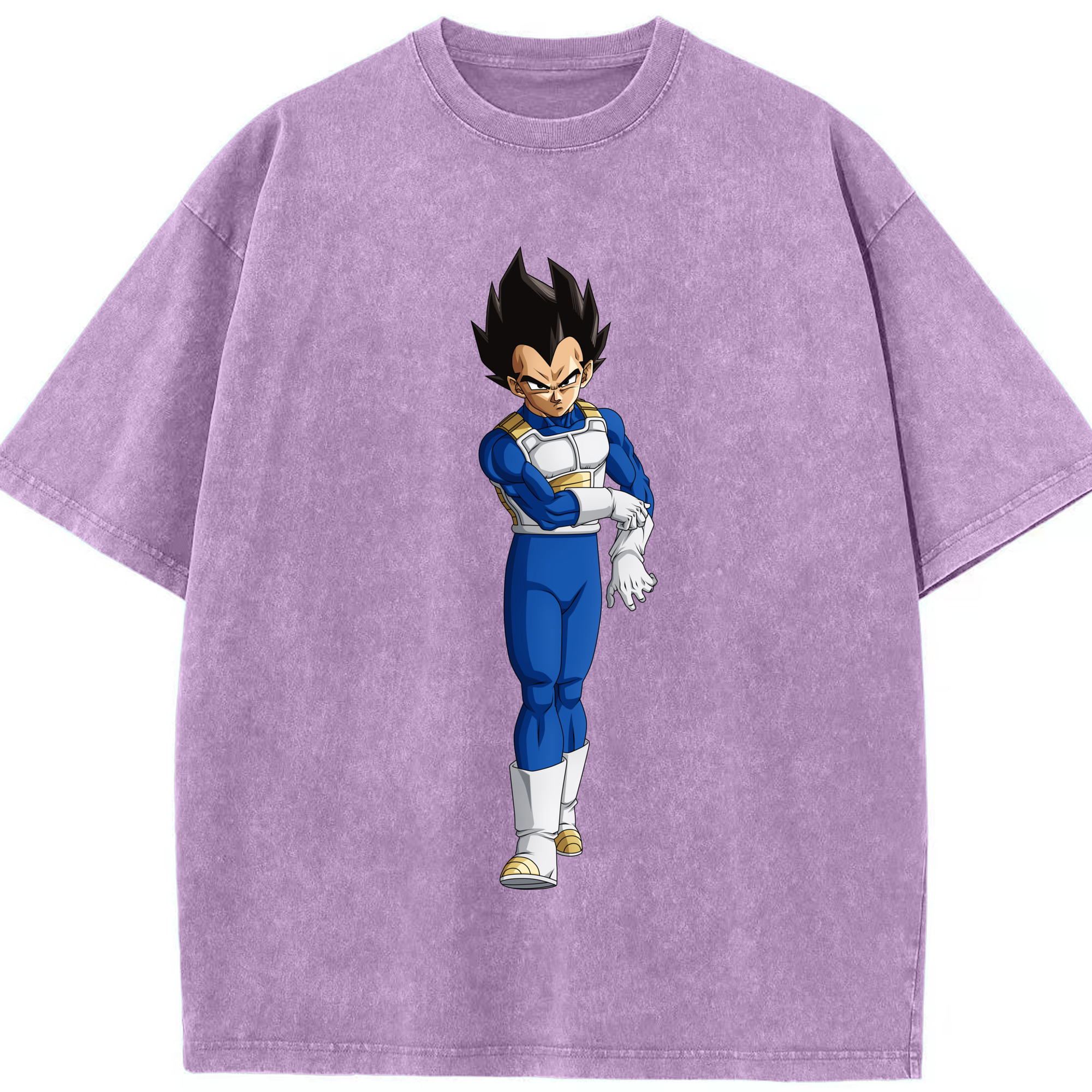 （画像用） ドラゴンボール ベジータ四世（Bejīta Yonsei）DRAGON BALL Vegeta IV 綿100% ヴィンテージ風 半袖Tシャツ（フロントプリント）