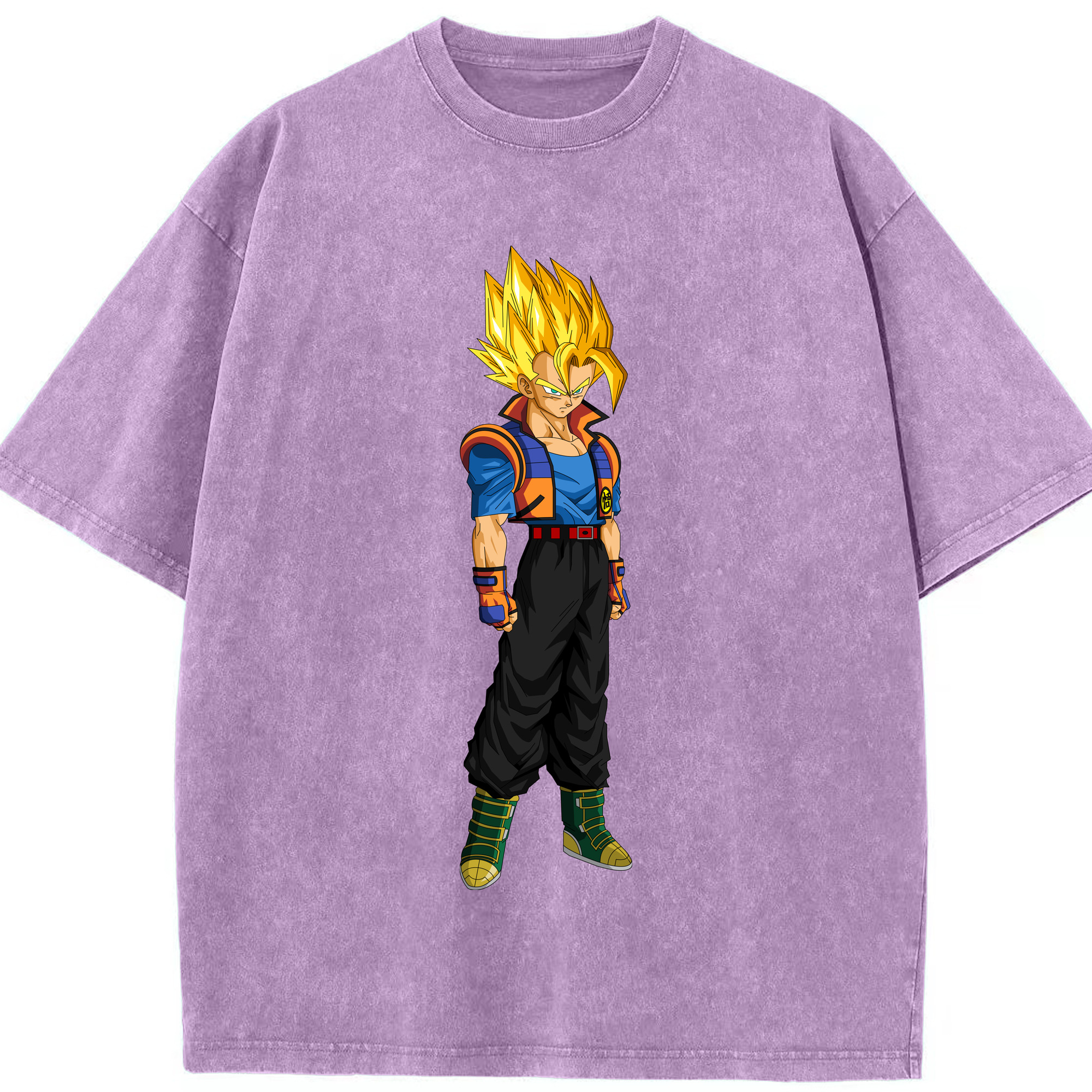 （画像用） ドラゴンボール ベジータ四世（Bejīta Yonsei）DRAGON BALL Vegeta IV 綿100% ヴィンテージ風 半袖Tシャツ（フロントプリント）