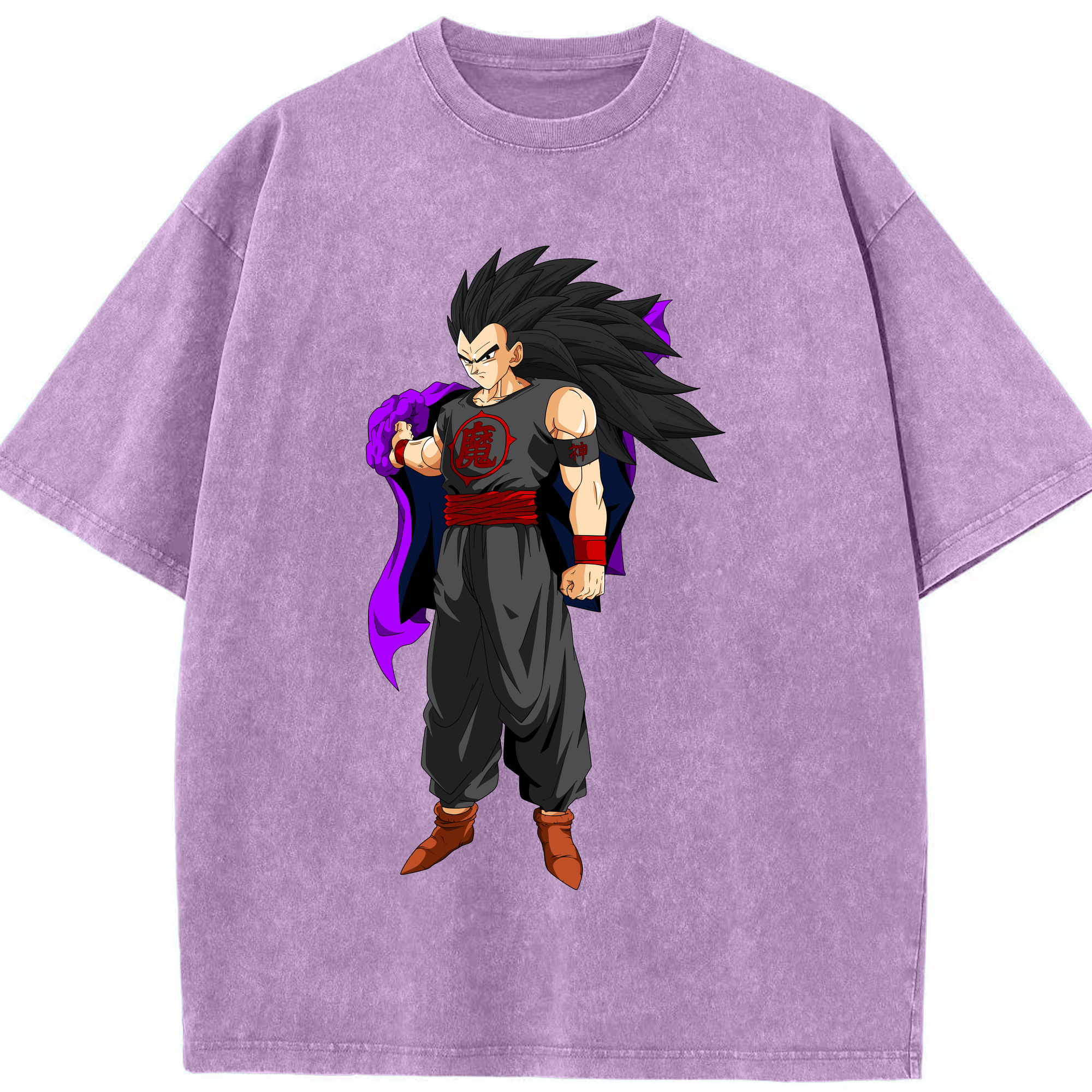 （画像用） ドラゴンボール ベジータ四世（Bejīta Yonsei）DRAGON BALL Vegeta IV 綿100% ヴィンテージ風 半袖Tシャツ（フロントプリント）
