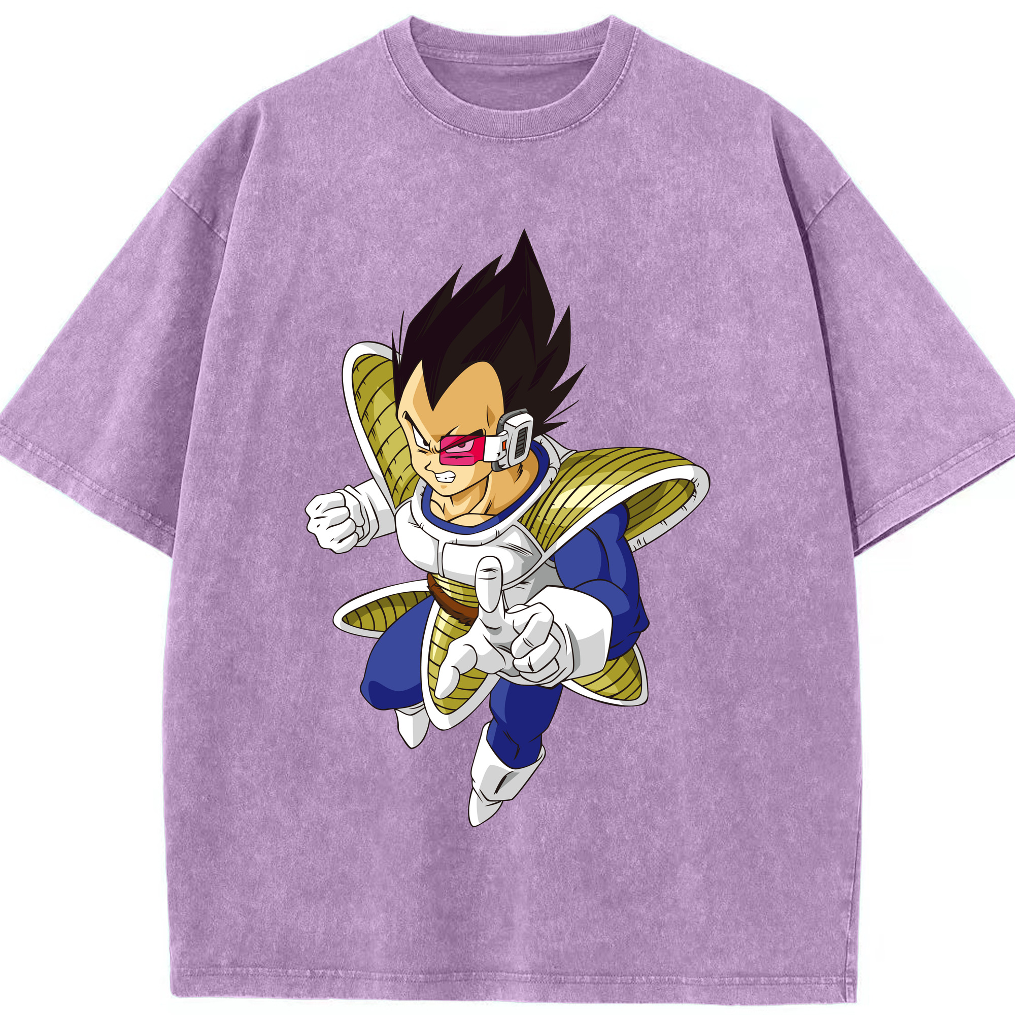 （画像用） ドラゴンボール ベジータ四世（Bejīta Yonsei）DRAGON BALL Vegeta IV 綿100% ヴィンテージ風 半袖Tシャツ（フロントプリント）