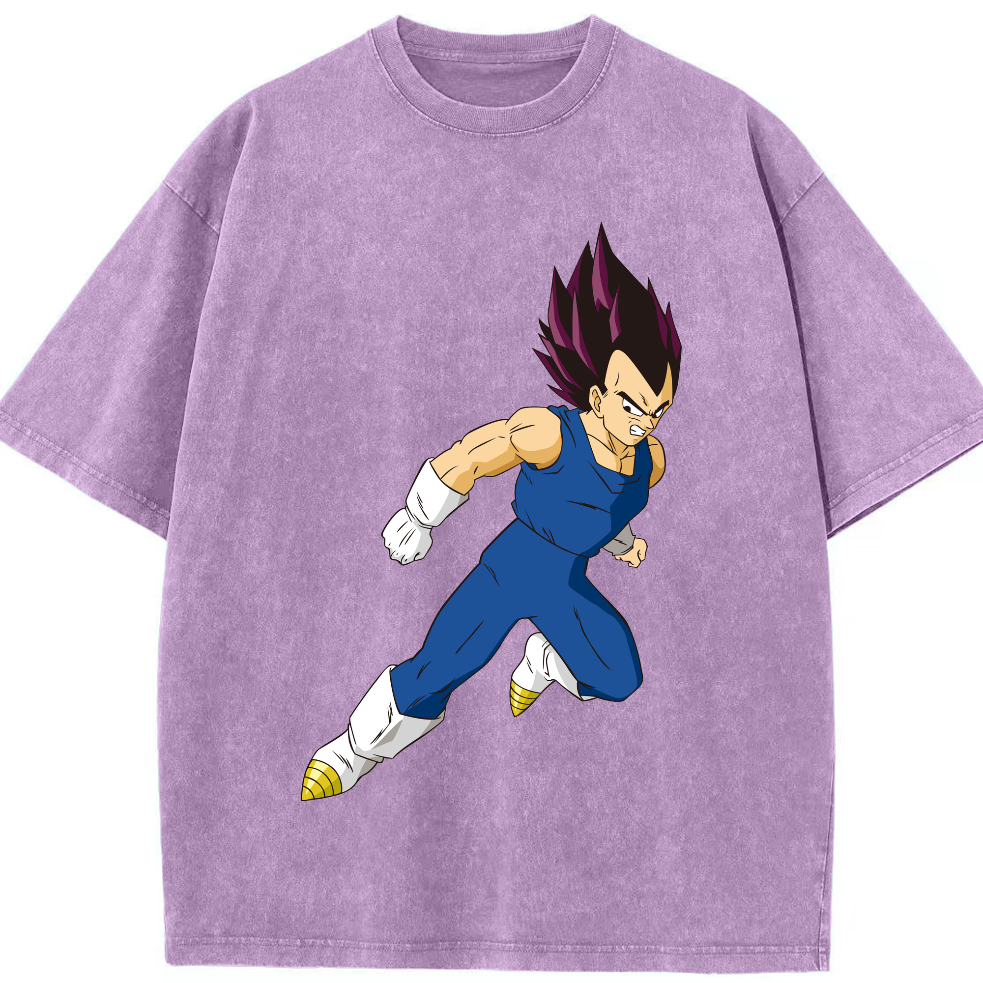 （画像用） ドラゴンボール ベジータ四世（Bejīta Yonsei）DRAGON BALL Vegeta IV 綿100% ヴィンテージ風 半袖Tシャツ（フロントプリント）
