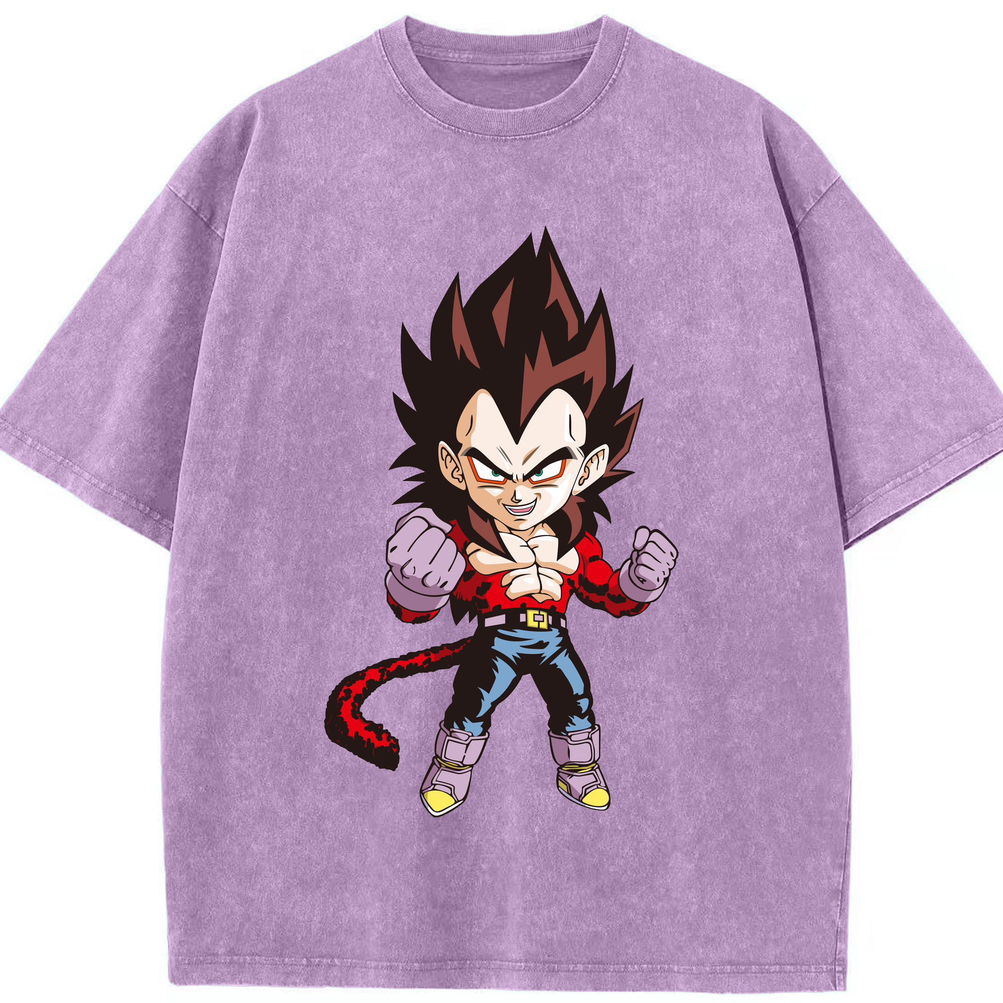 （画像用） ドラゴンボール ベジータ四世（Bejīta Yonsei）DRAGON BALL Vegeta IV 綿100% ヴィンテージ風 半袖Tシャツ（フロントプリント）