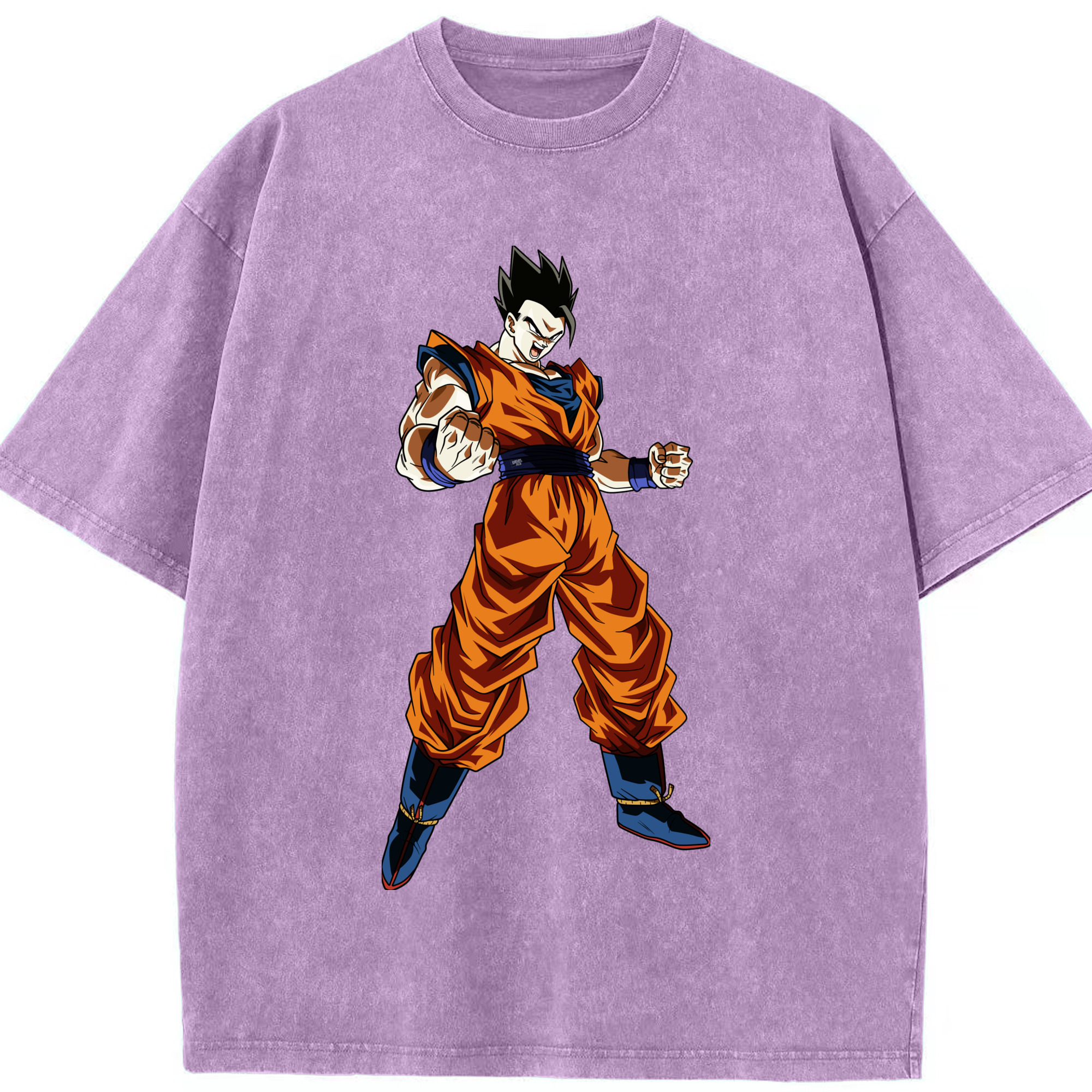 （画像用） ドラゴンボール 孫 悟飯（そんごはん）DRAGON BALL Son Gohan 綿100% ヴィンテージ風 半袖Tシャツ（フロントプリント）