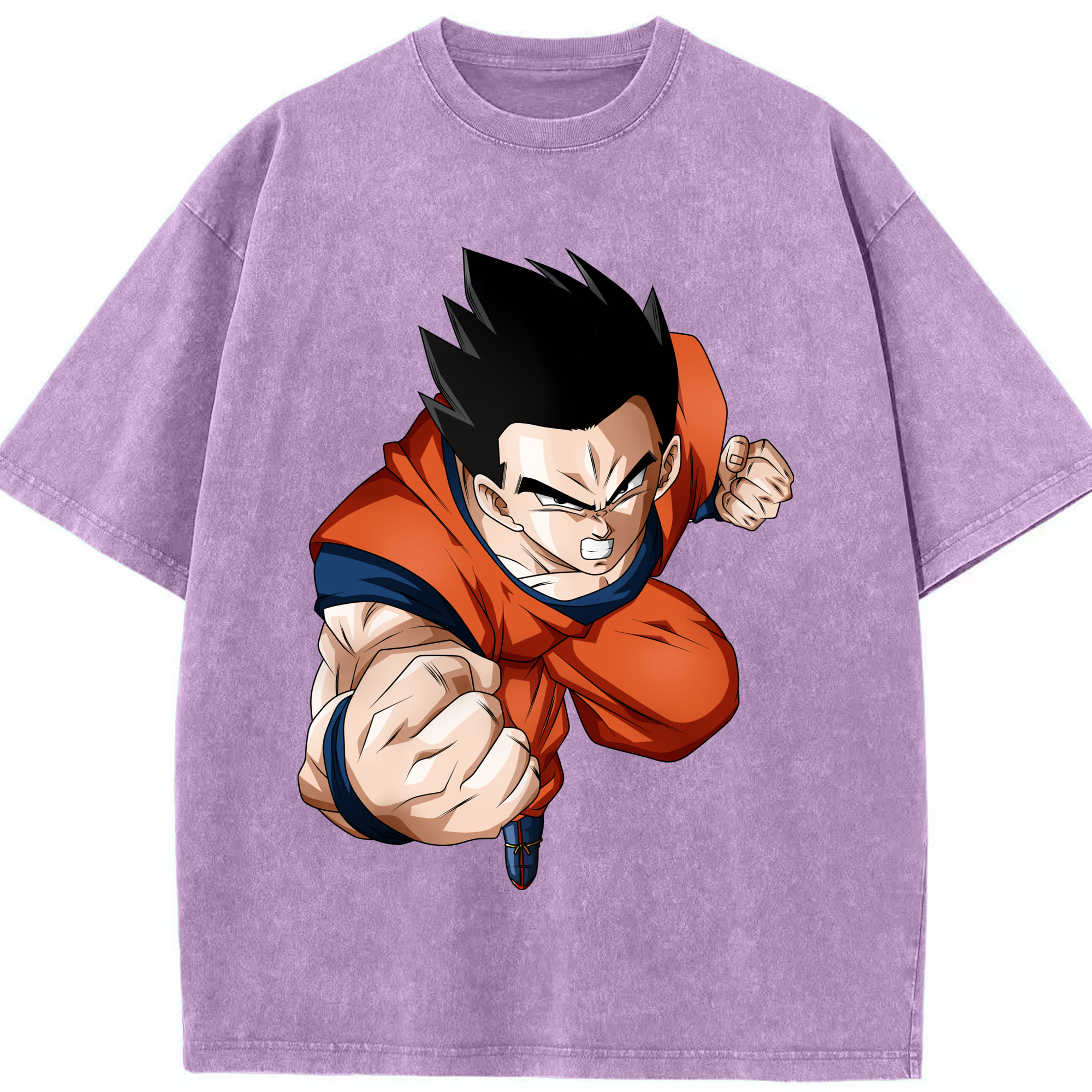 （画像用） ドラゴンボール 孫 悟飯（そんごはん）DRAGON BALL Son Gohan 綿100% ヴィンテージ風 半袖Tシャツ（フロントプリント）