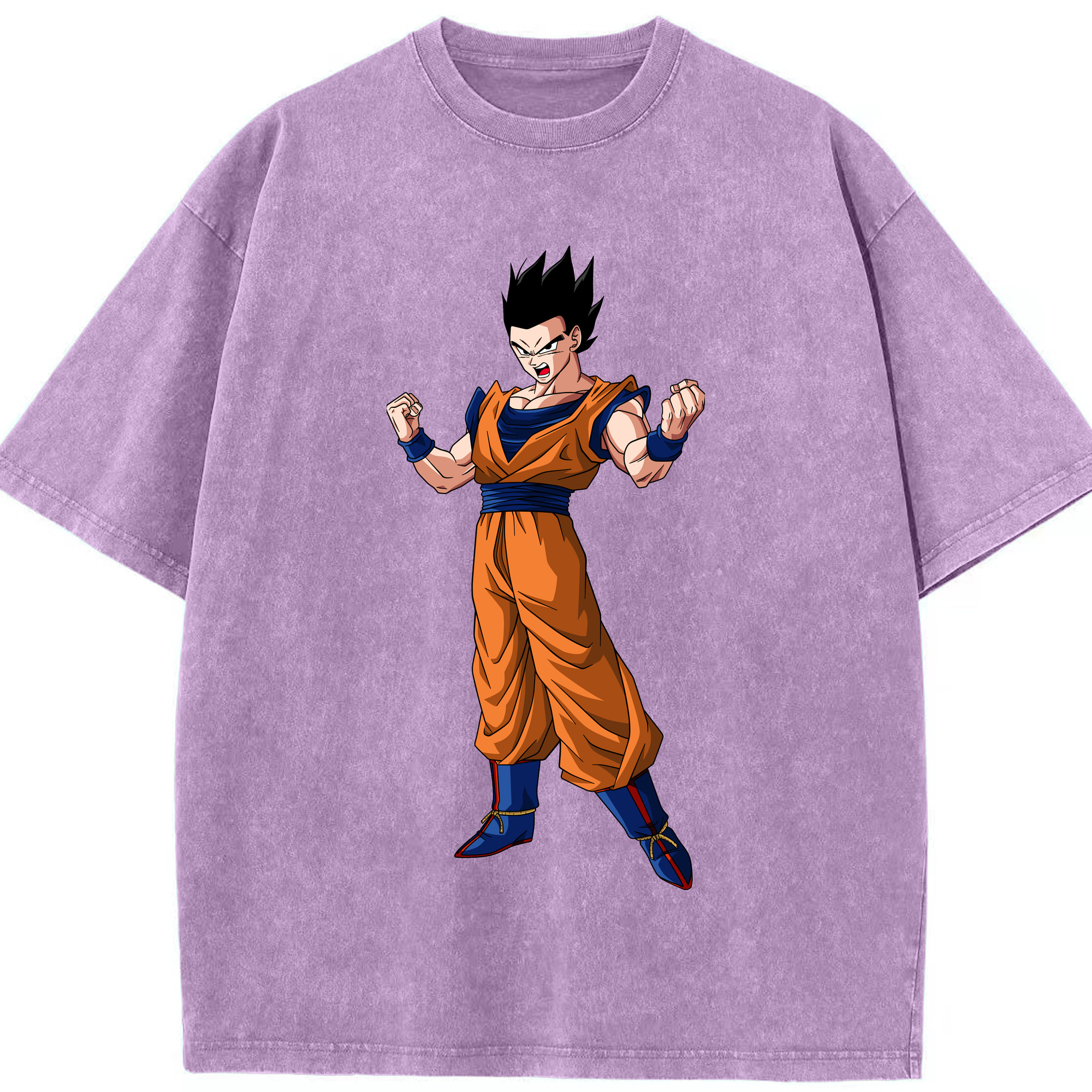 （画像用） ドラゴンボール 孫 悟飯（そんごはん）DRAGON BALL Son Gohan 綿100% ヴィンテージ風 半袖Tシャツ（フロントプリント）