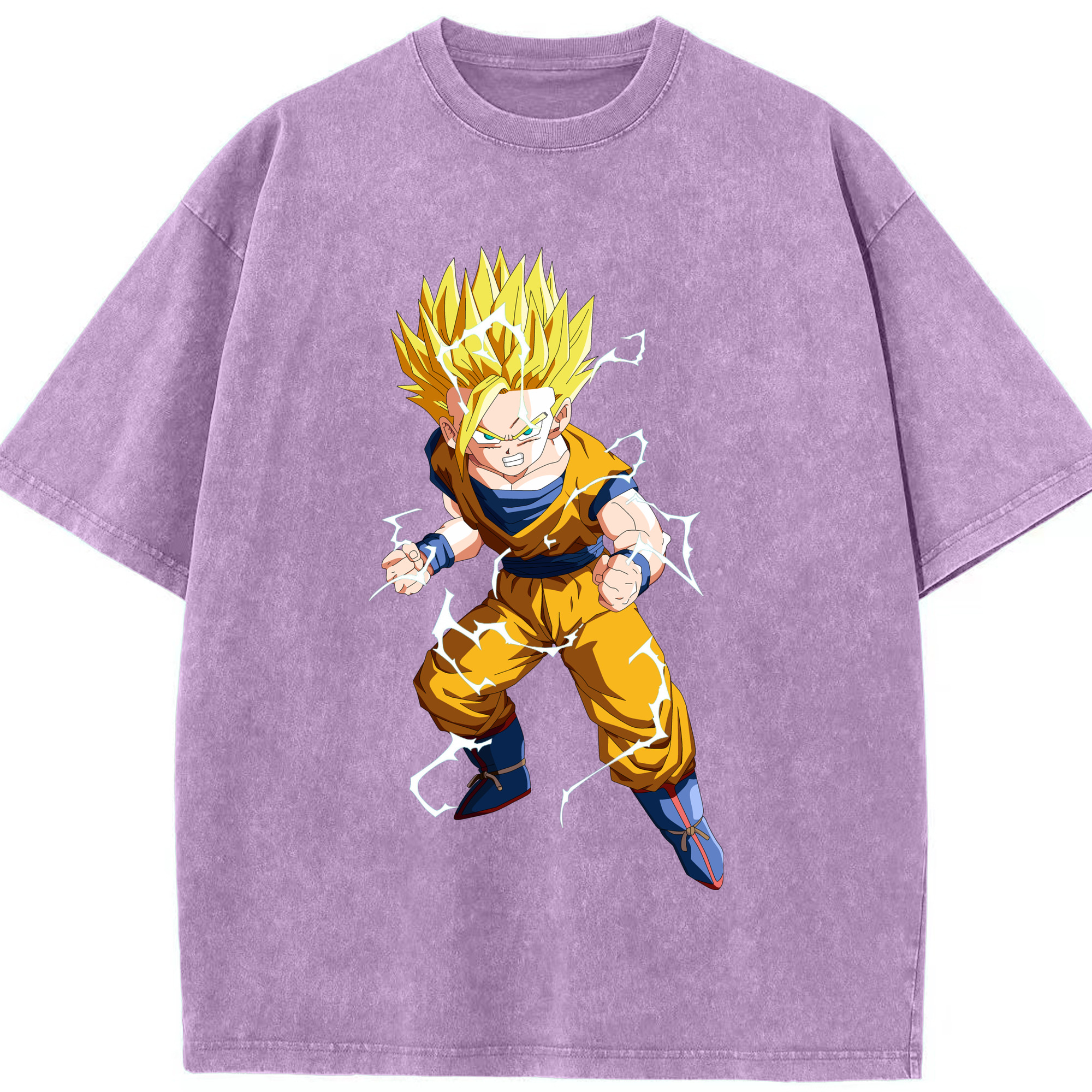 （画像用） ドラゴンボール 孫 悟飯（そんごはん）DRAGON BALL Son Gohan 綿100% ヴィンテージ風 半袖Tシャツ（フロントプリント）