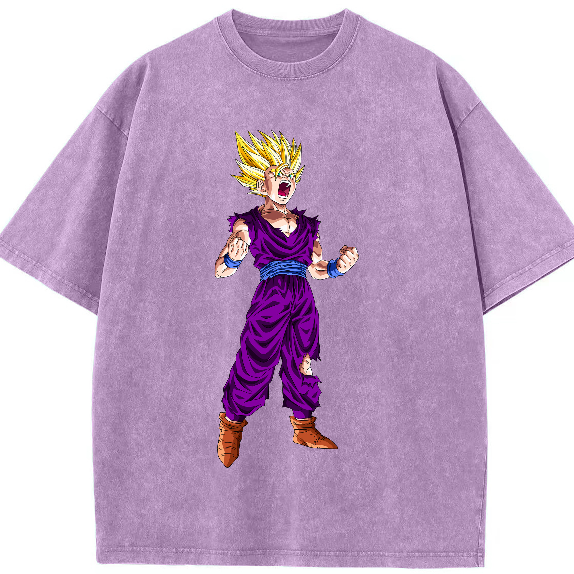 （画像用） ドラゴンボール 孫 悟飯（そんごはん）DRAGON BALL Son Gohan 綿100% ヴィンテージ風 半袖Tシャツ（フロントプリント）