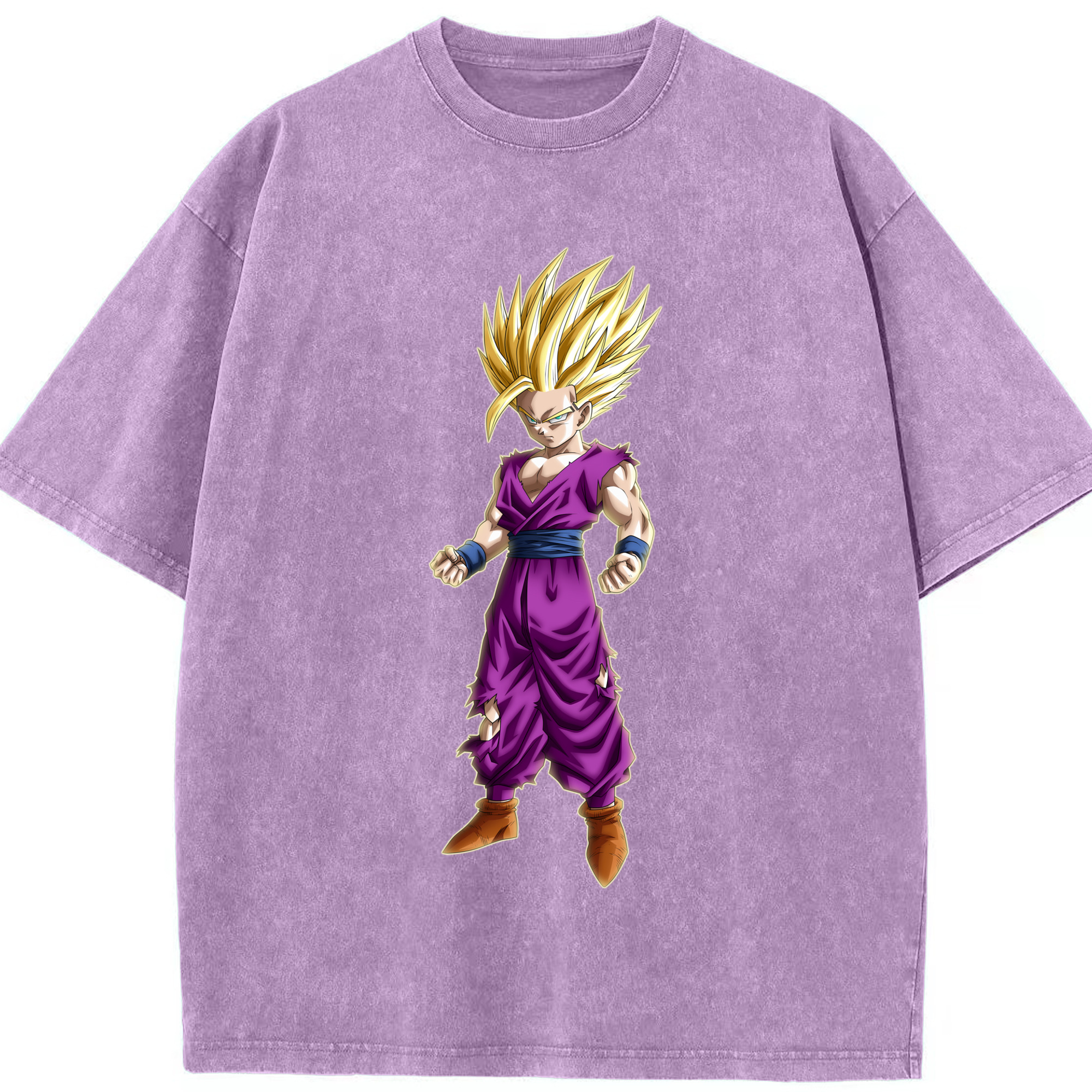 （画像用） ドラゴンボール 孫 悟飯（そんごはん）DRAGON BALL Son Gohan 綿100% ヴィンテージ風 半袖Tシャツ（フロントプリント）