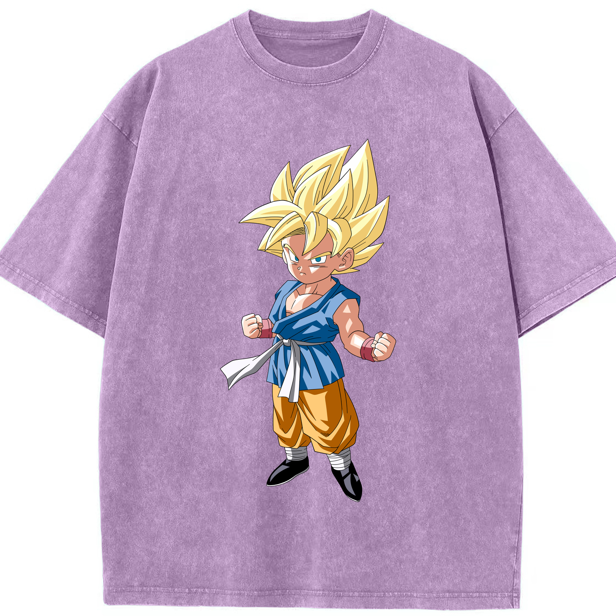 （画像用） ドラゴンボール 孫 悟飯（そんごはん）DRAGON BALL Son Gohan 綿100% ヴィンテージ風 半袖Tシャツ（フロントプリント）
