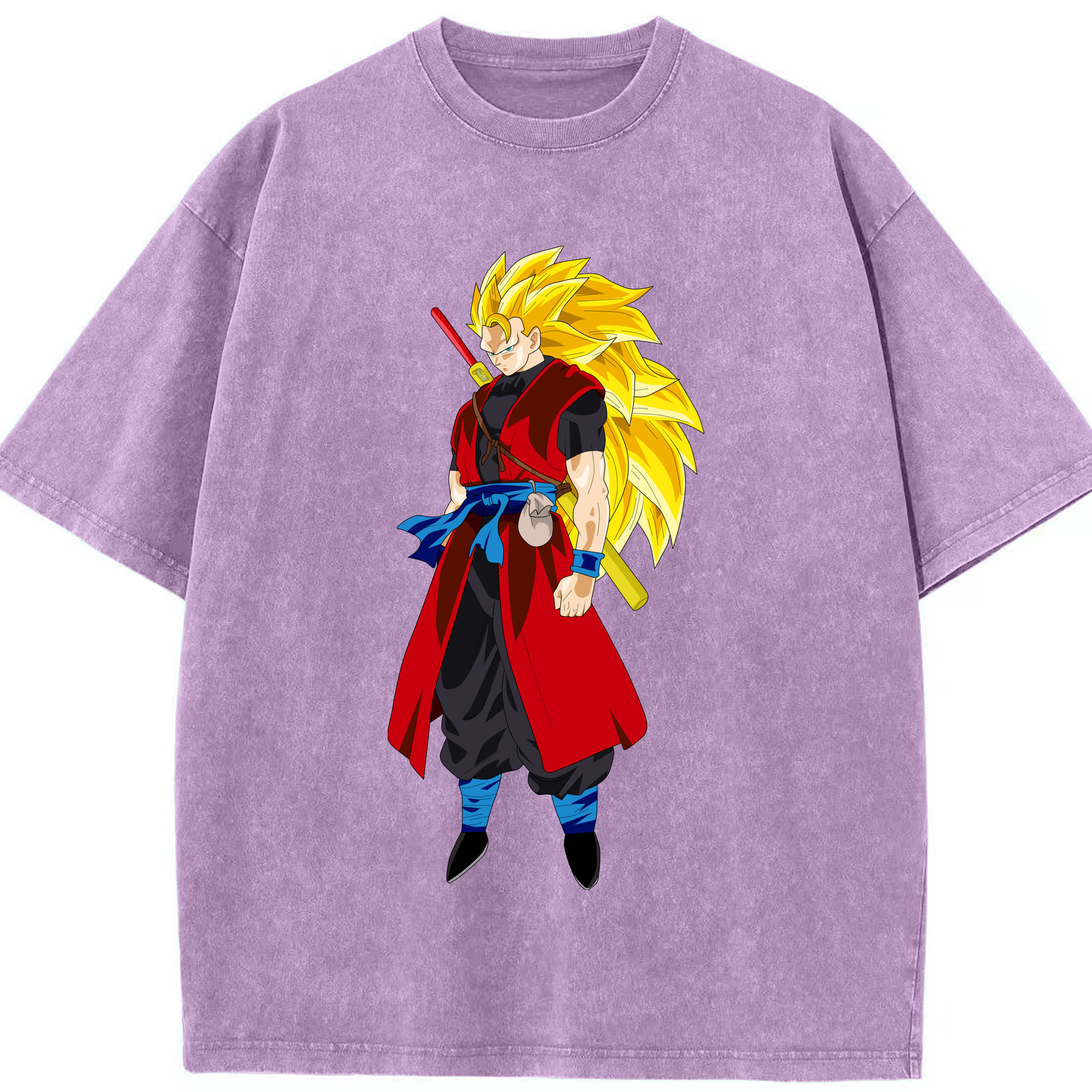 （画像用） ドラゴンボール トランクス（Torankusu）DRAGON BALL Trunks 綿100% ヴィンテージ風 半袖Tシャツ（フロントプリント）
