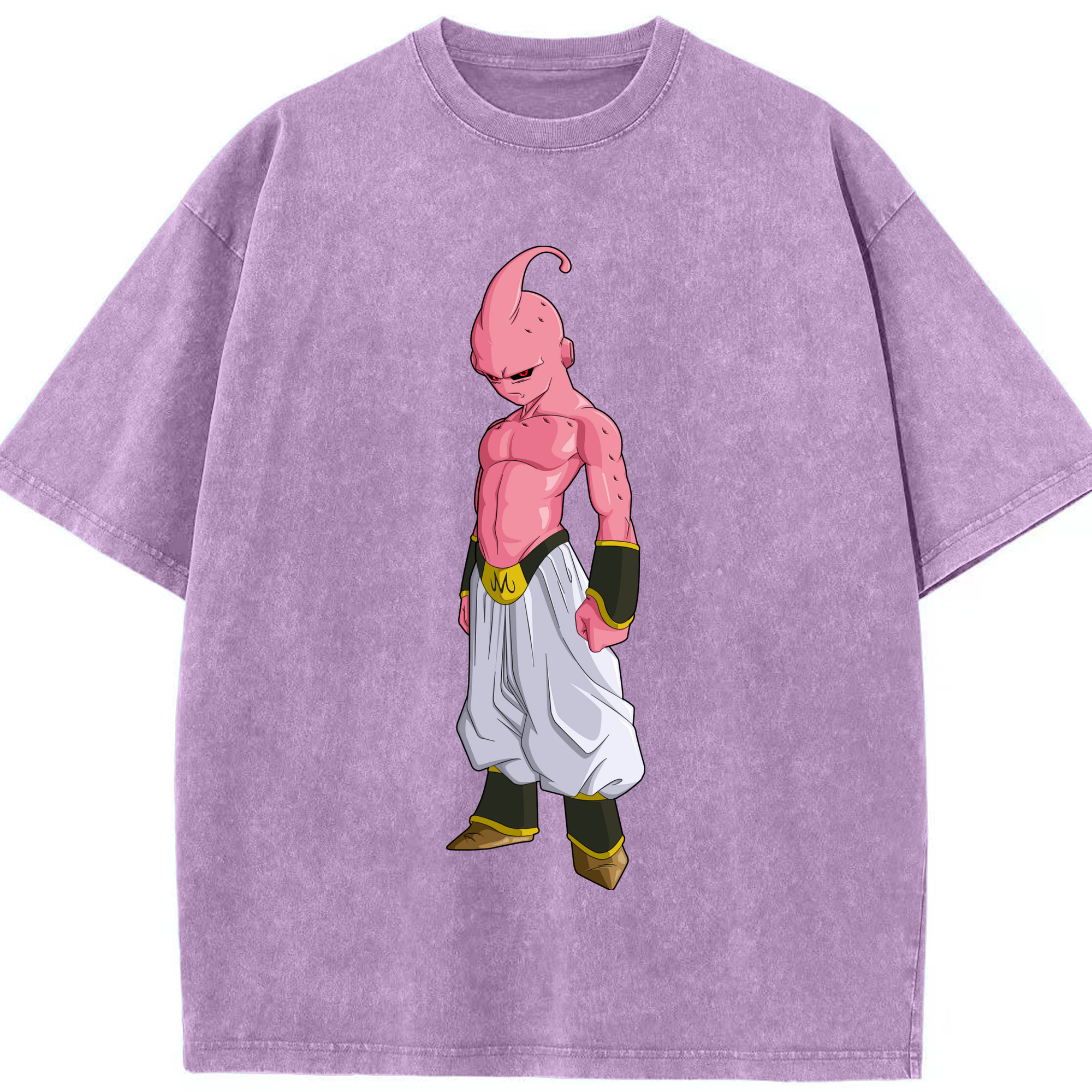 （画像用） ドラゴンボール 魔人ブウ DRAGON BALL Majin Buu 綿100% ヴィンテージ風 半袖Tシャツ（フロントプリント）