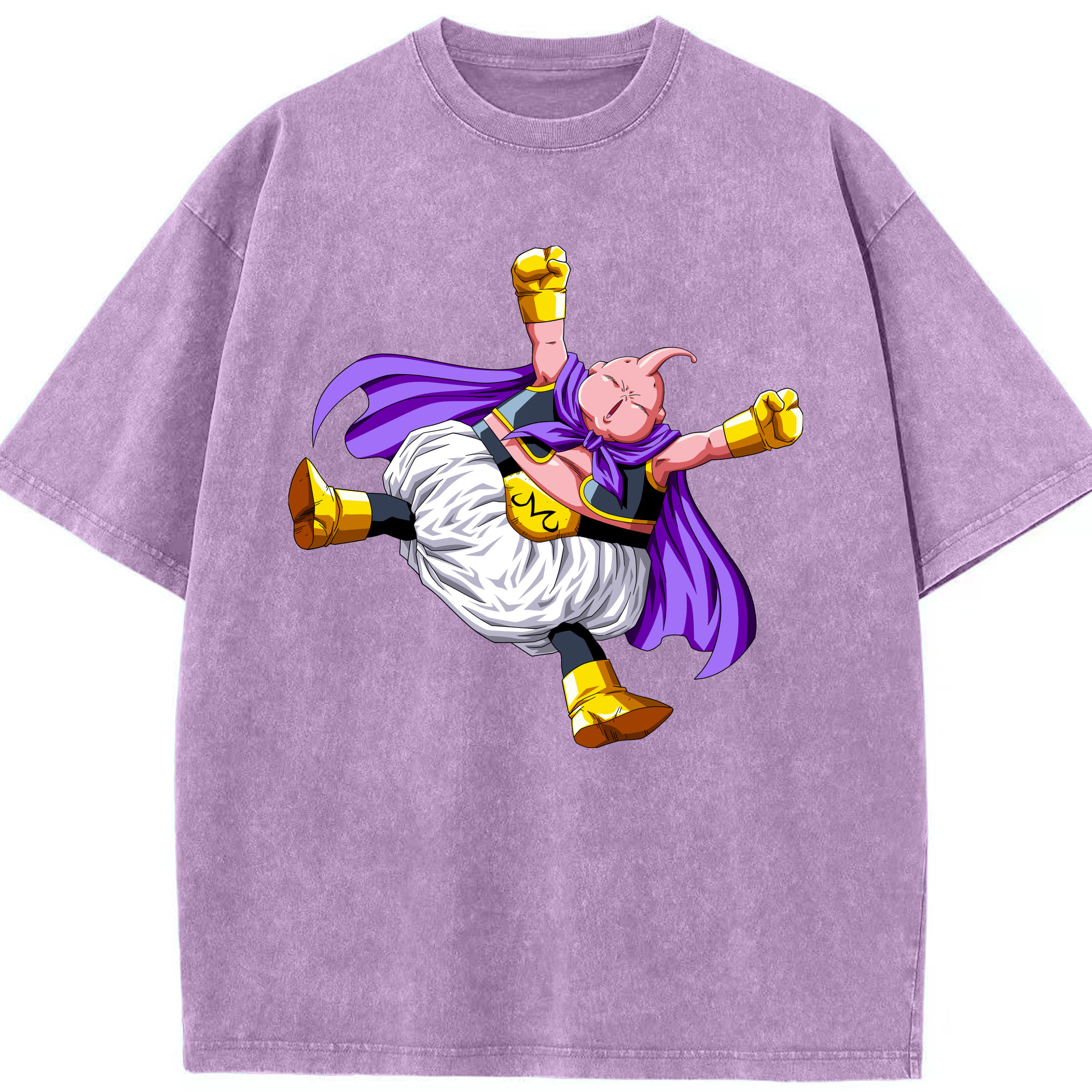 （画像用） ドラゴンボール 魔人ブウ DRAGON BALL Majin Buu 綿100% ヴィンテージ風 半袖Tシャツ（フロントプリント）