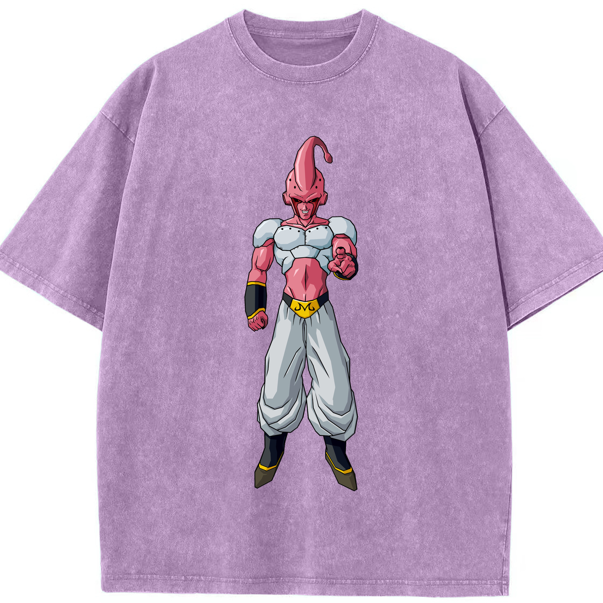 ドラゴンボール 魔人ブウ DRAGON BALL Majin Buu 綿100% ヴィンテージ風 半袖Tシャツ（フロントプリント）