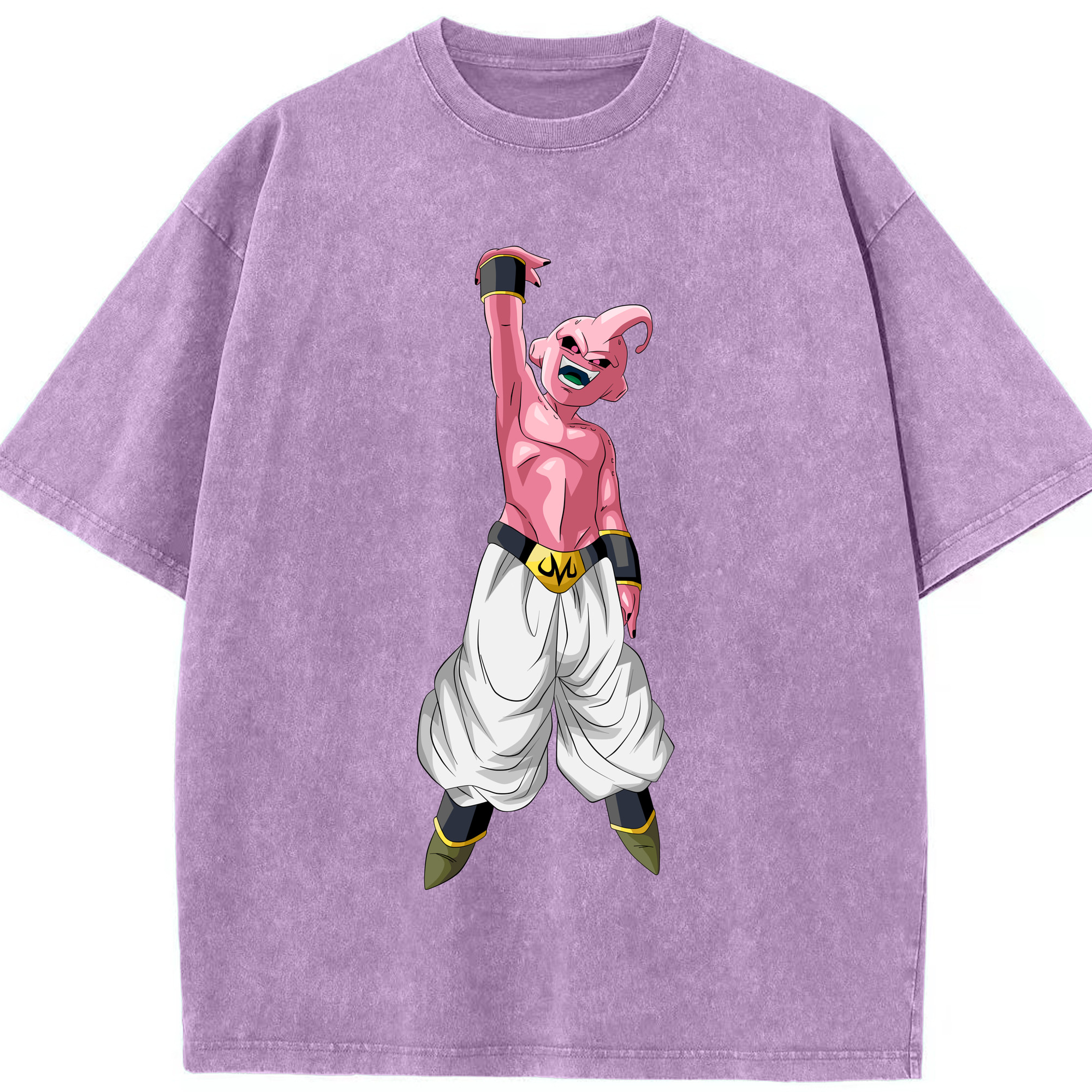 ドラゴンボール 魔人ブウ DRAGON BALL Majin Buu 綿100% ヴィンテージ風 半袖Tシャツ（フロントプリント）